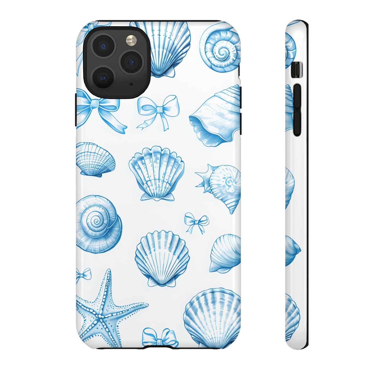 Coquette-Coastal Ocean-Themed Phone Case - Seashell and Starfish Design