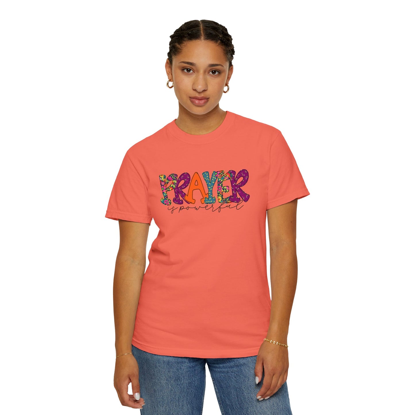 Colorful "Prayer is Powerful" Unisex T-Shirt