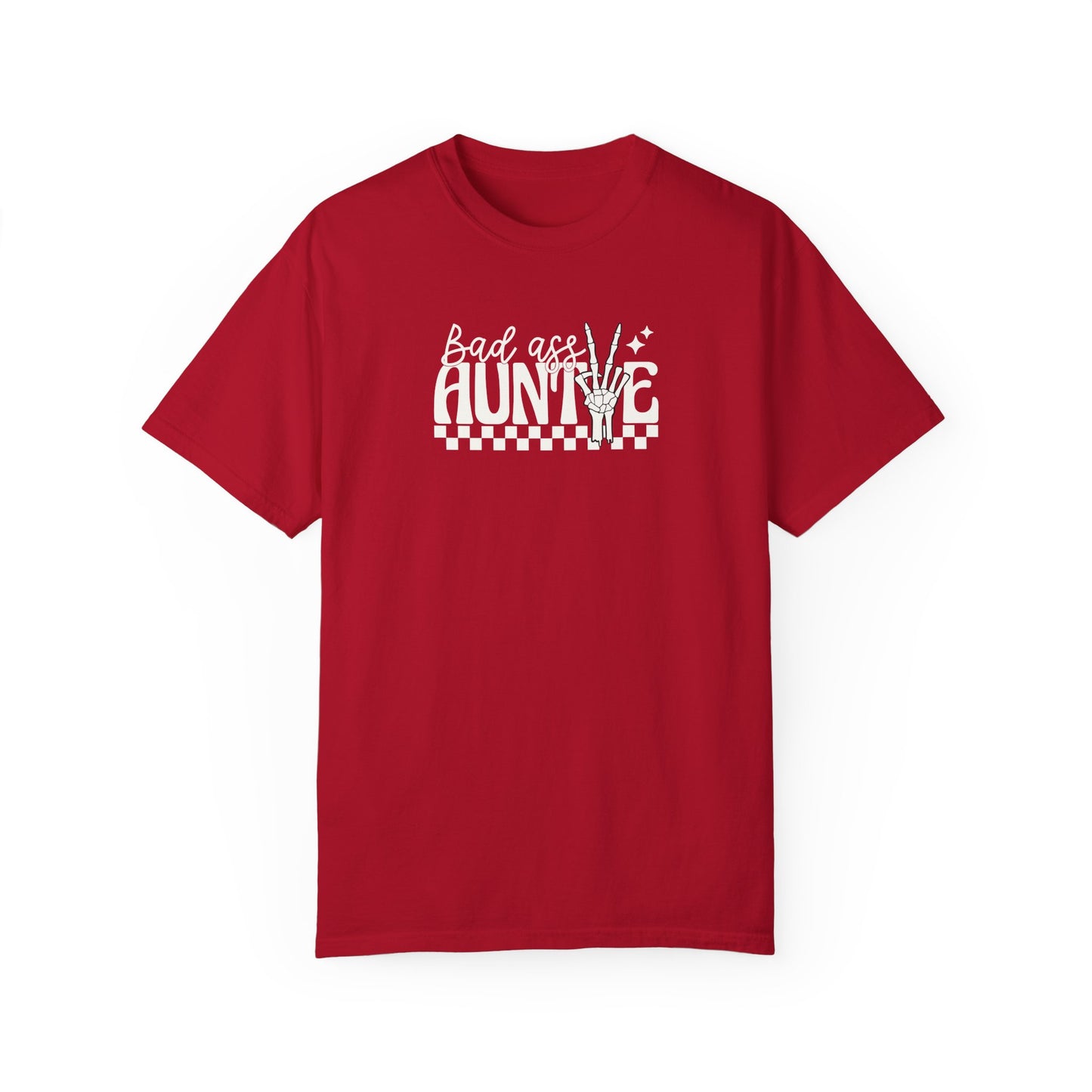 Bad Ass Aunt Unisex Garment-Dyed T-Shirt - Comfortable and Stylish Gift for Aunts