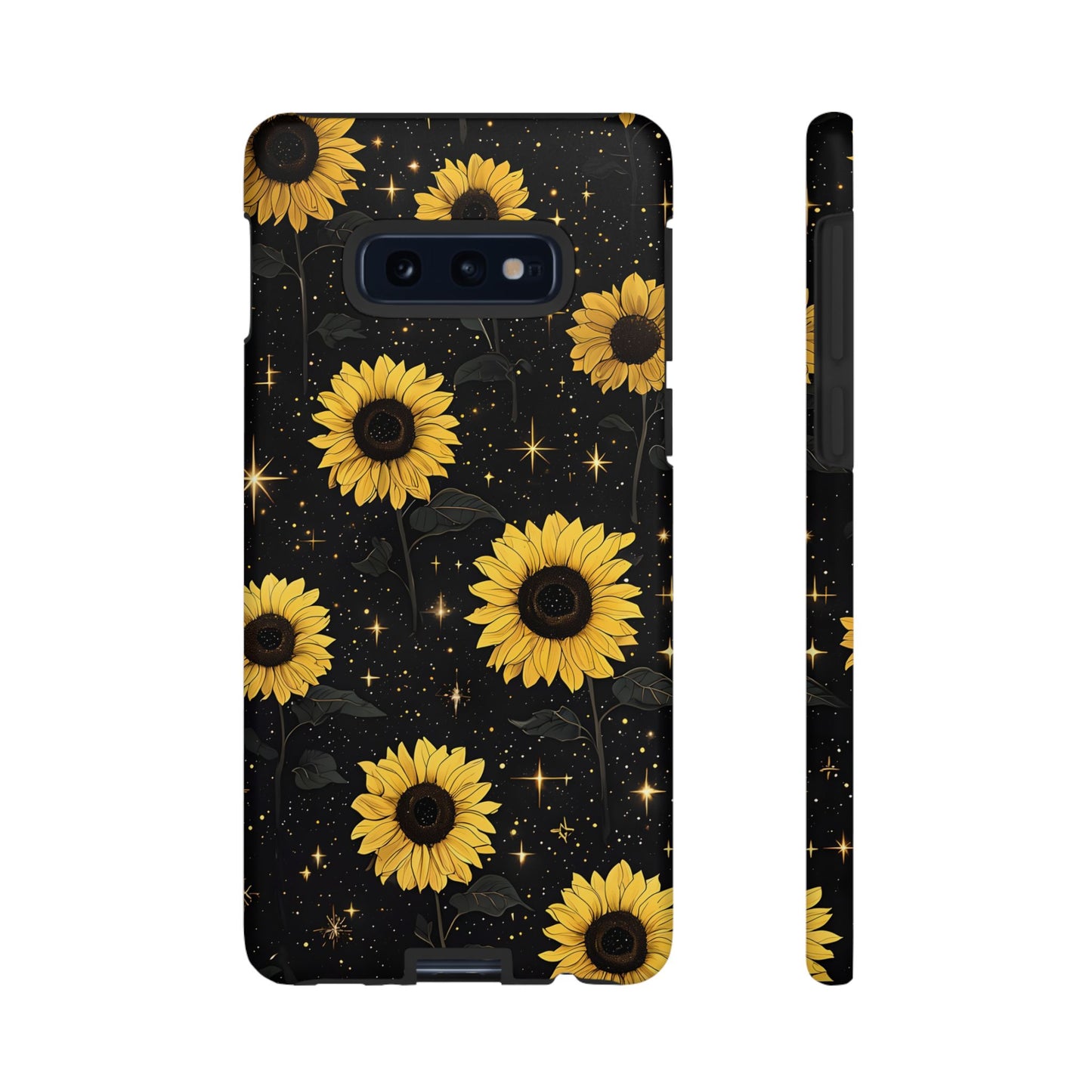Sunflower Galaxy Tough Case - Durable Phone Cover with Floral Design