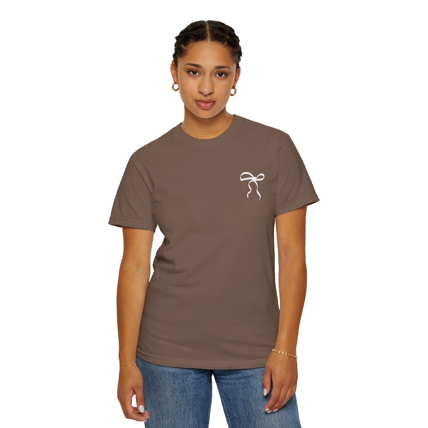 Inspirational T-Shirt with Bow Design – "But God"