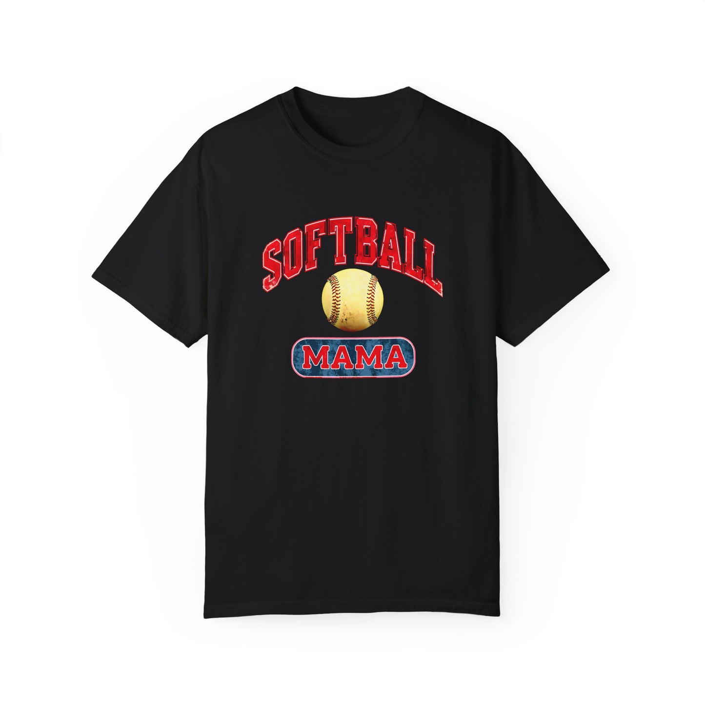 Softball Mama Unisex Garment-Dyed T-Shirt - Perfect Gift for Softball Lovers
