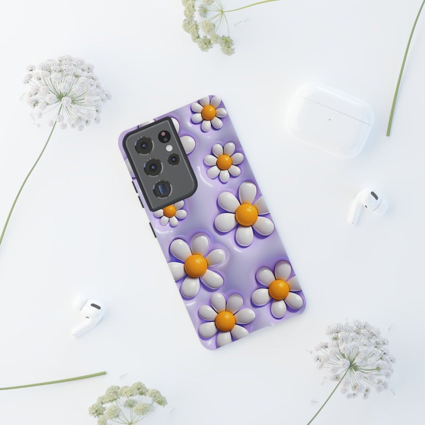 Daisy Floral Phone Case - Tough Cases for Flower Power Vibes