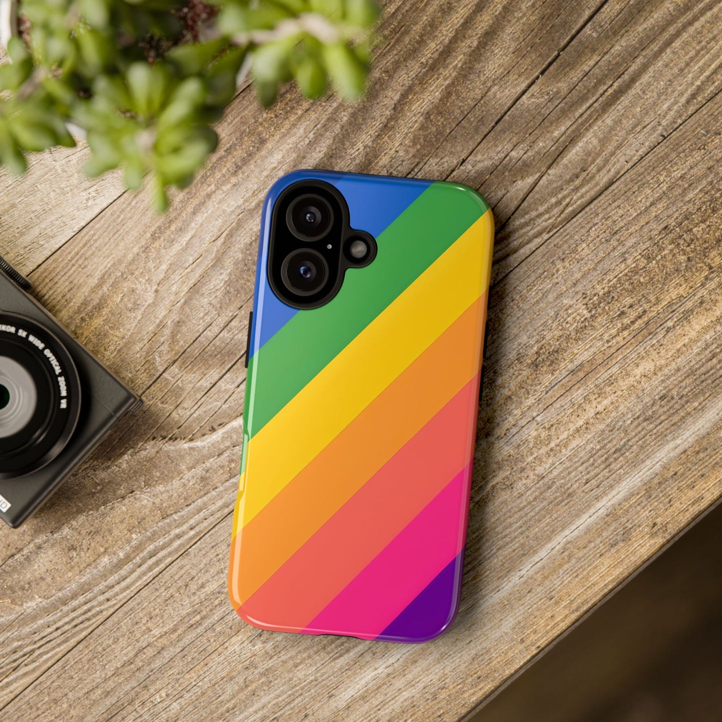 Vibrant Rainbow Phone Case - Tough & Stylish