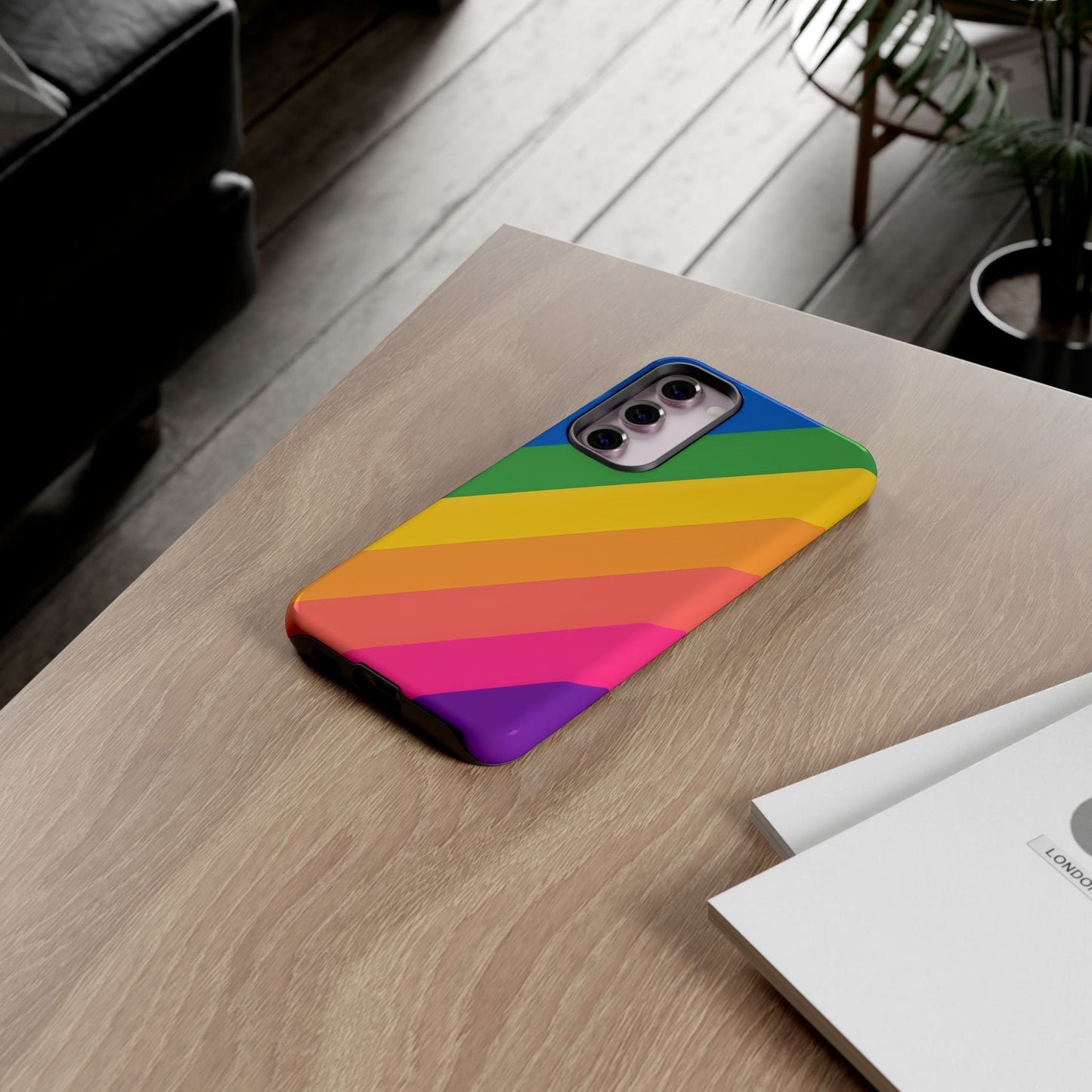 Vibrant Rainbow Phone Case - Tough & Stylish