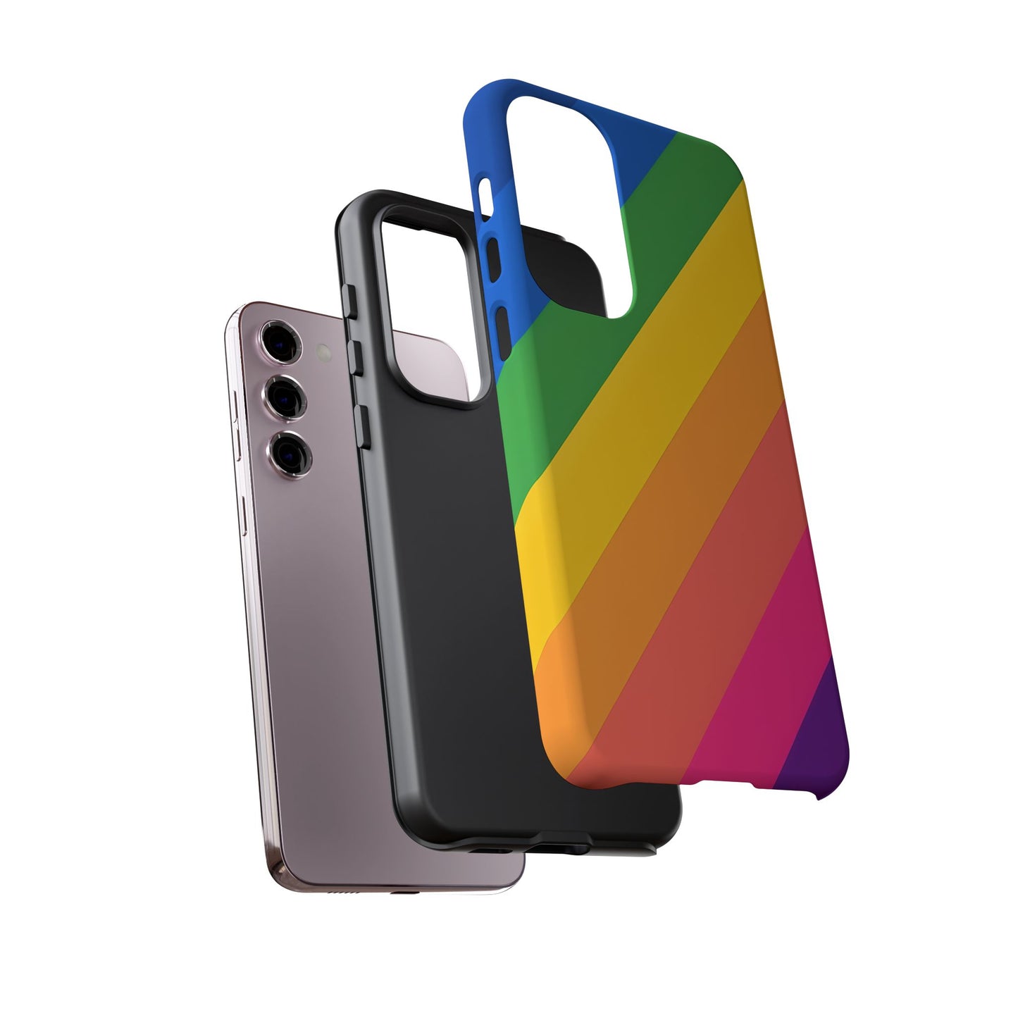 Vibrant Rainbow Phone Case - Tough & Stylish