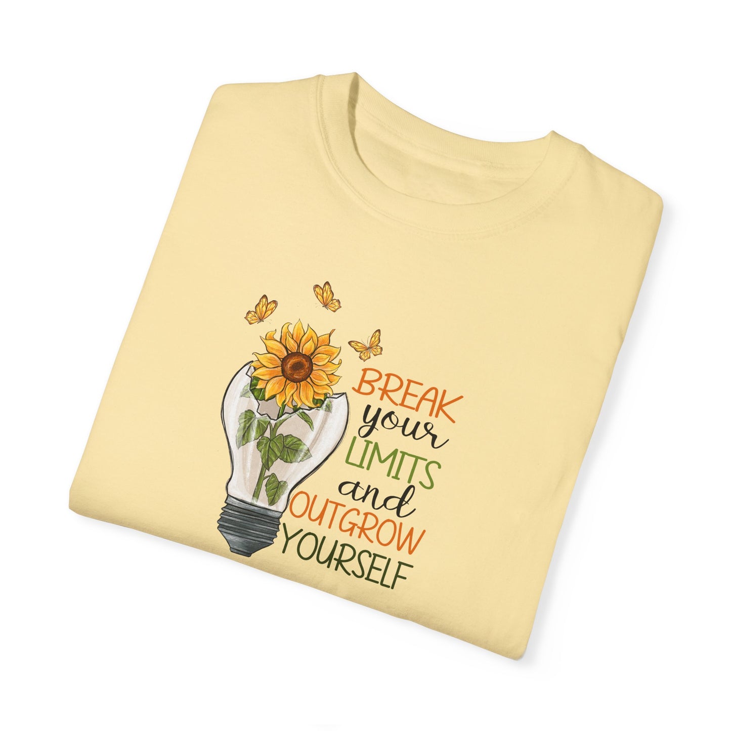 Inspiring Unisex T-Shirt - "Break Your Limits" Floral Design