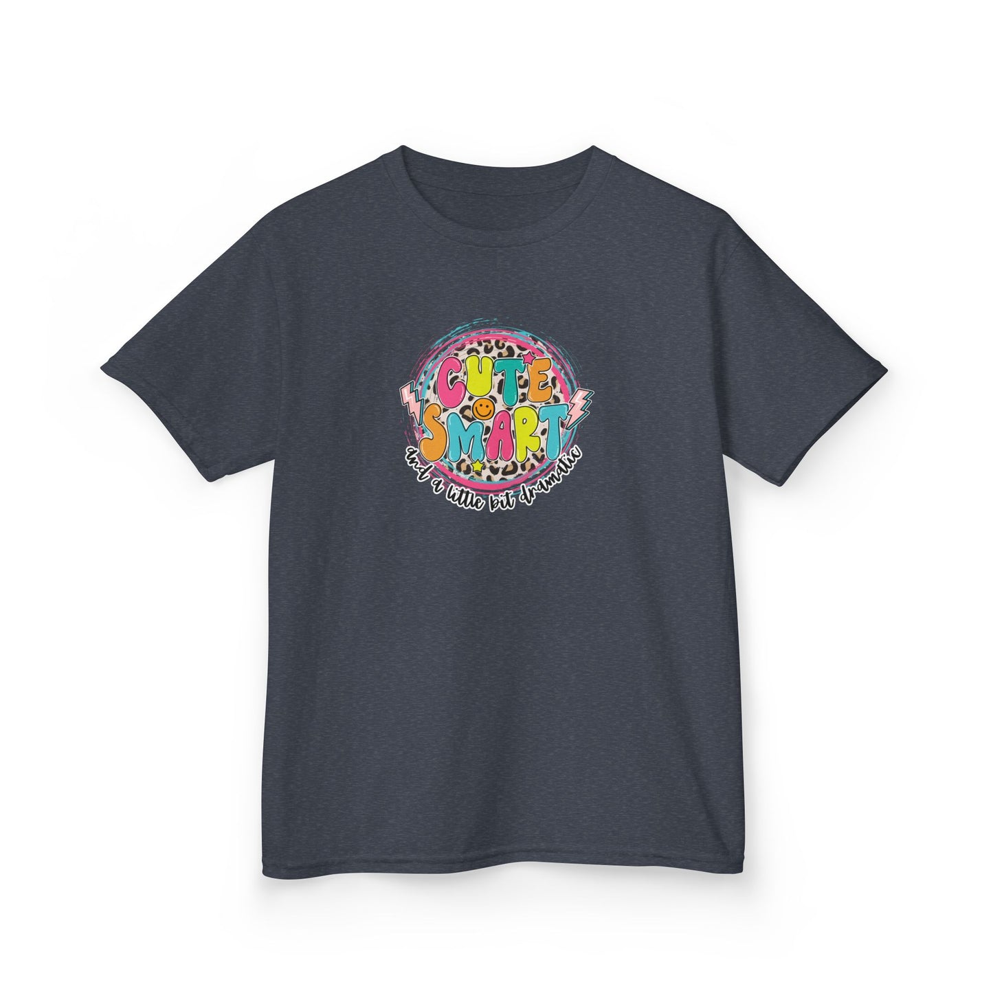Cute & Smart Kids Heavy Cotton Tee - Fun Graphic T-Shirt for Children