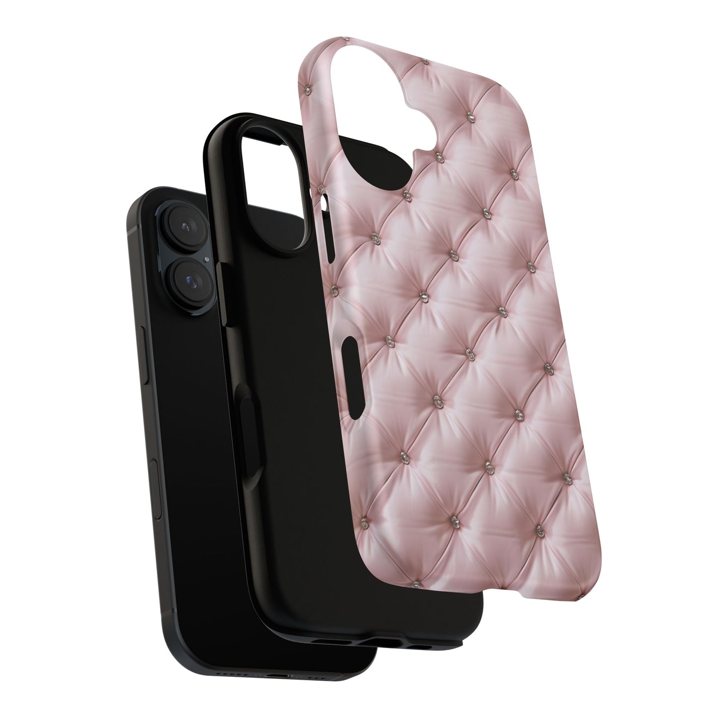 Luxury Pink Quilted Phone Case - Tough Cases for Stylish Protection