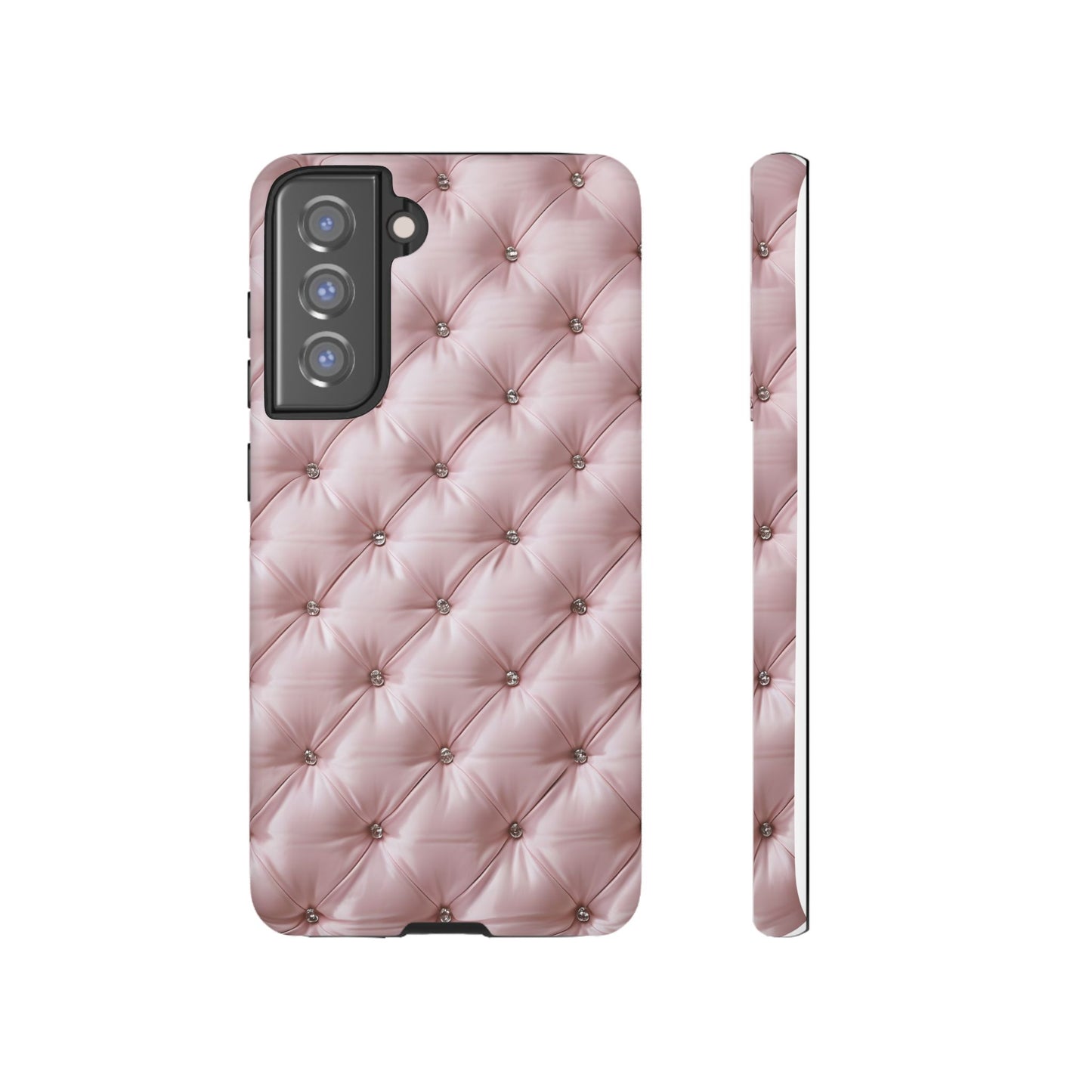 Luxury Pink Quilted Phone Case - Tough Cases for Stylish Protection