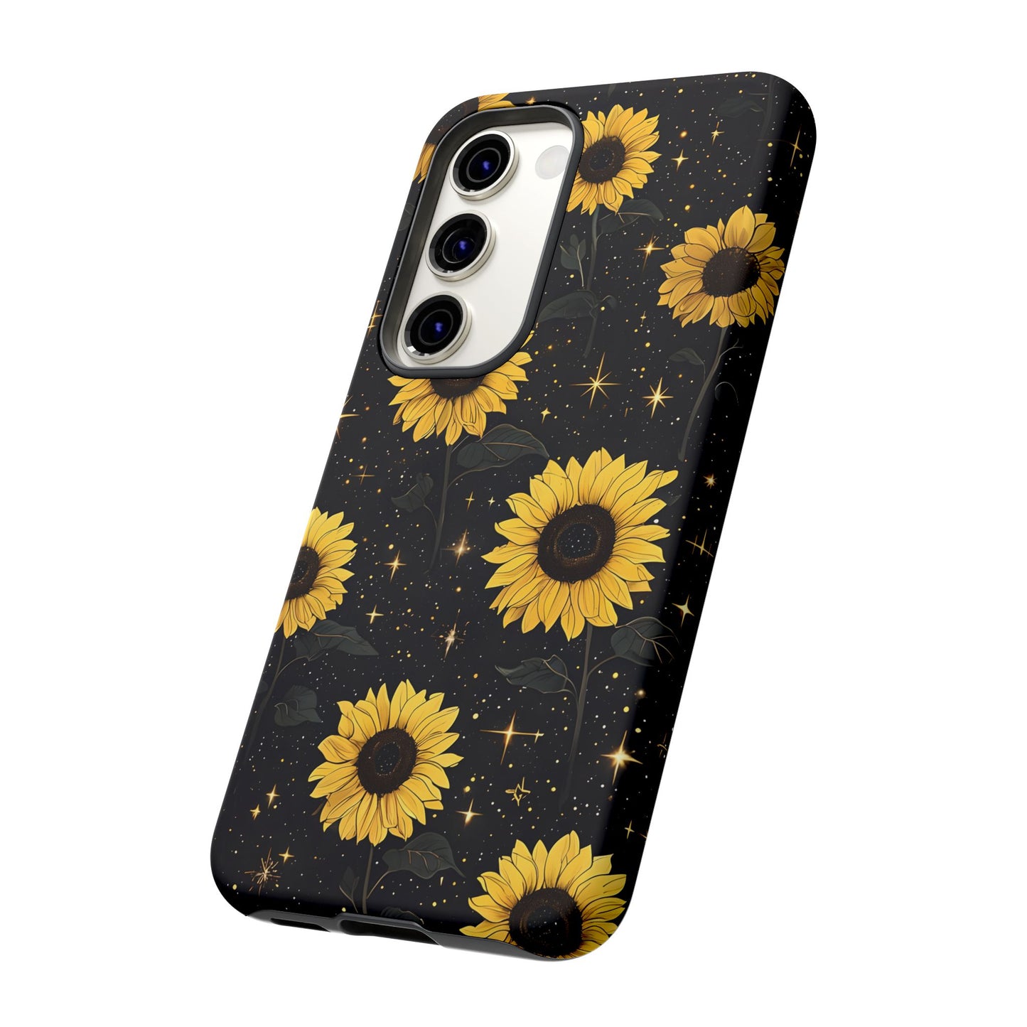 Sunflower Galaxy Tough Case - Durable Phone Cover with Floral Design