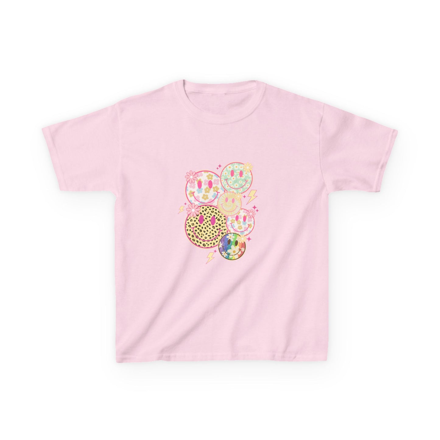 Kids Smiley Face Tee - Fun & Colorful Heavy Cotton™ Shirt