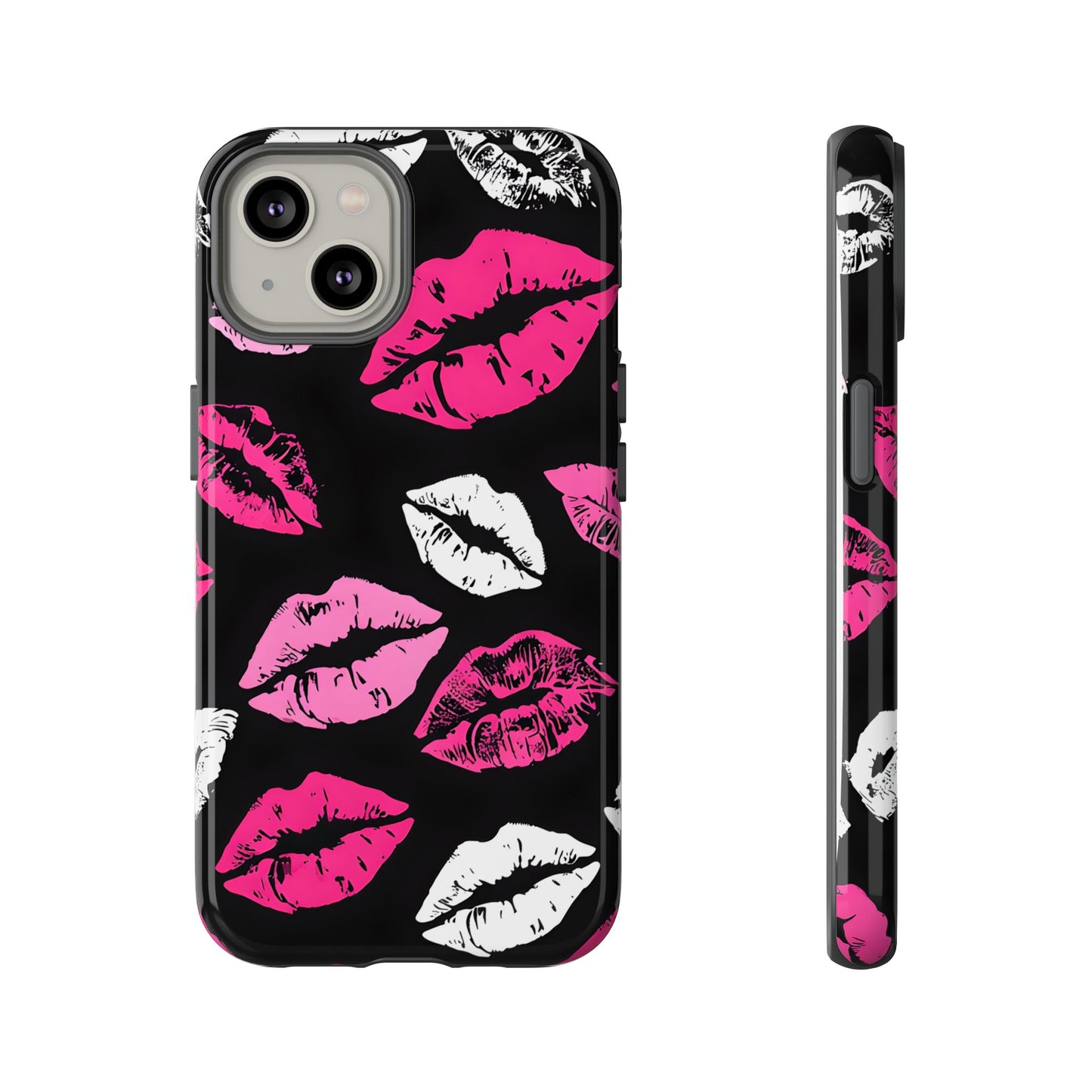Lips Print iPhone Case - Stylish Tough Phone Cover