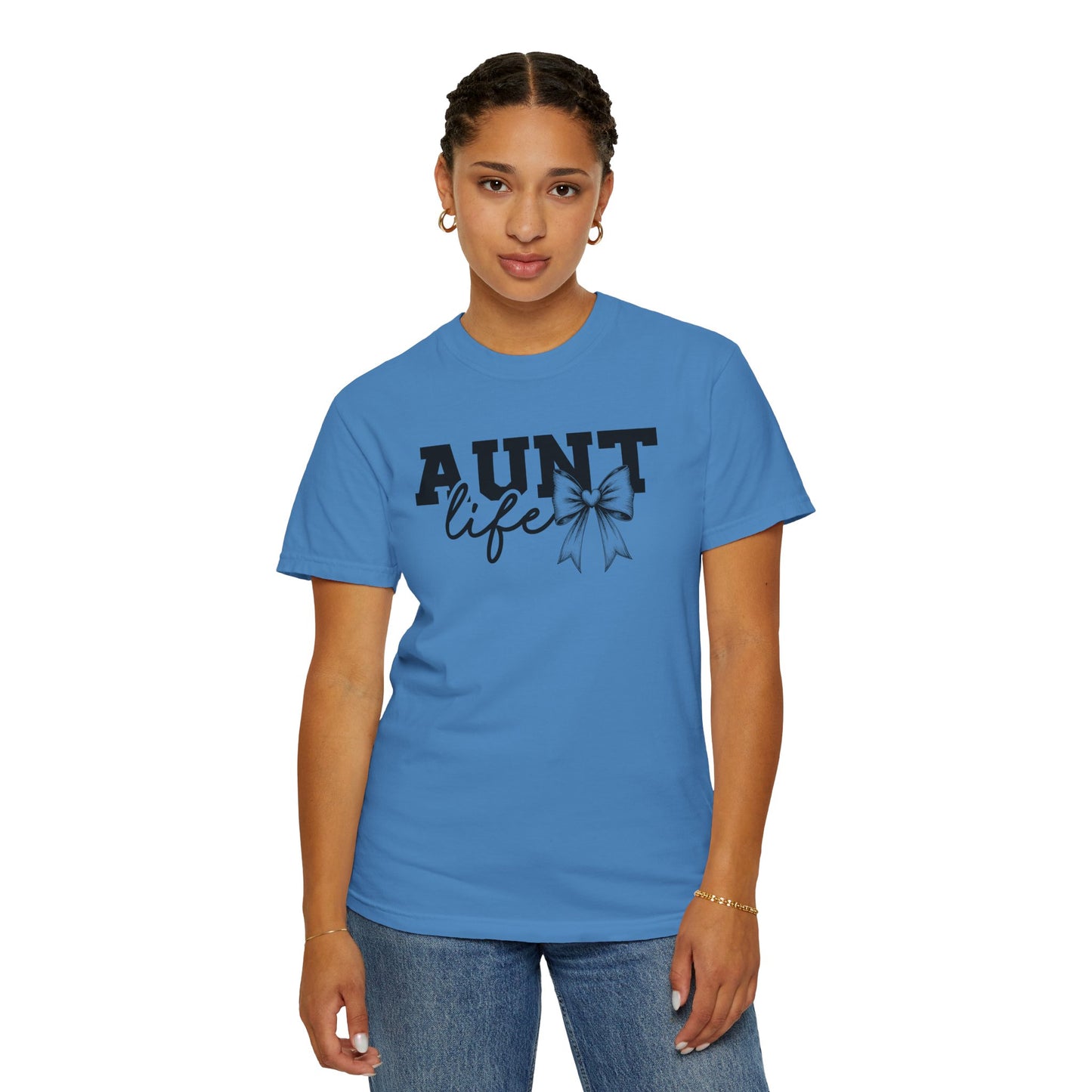 AUNT Life Garment-Dyed T-Shirt - Perfect Gift for Aunts