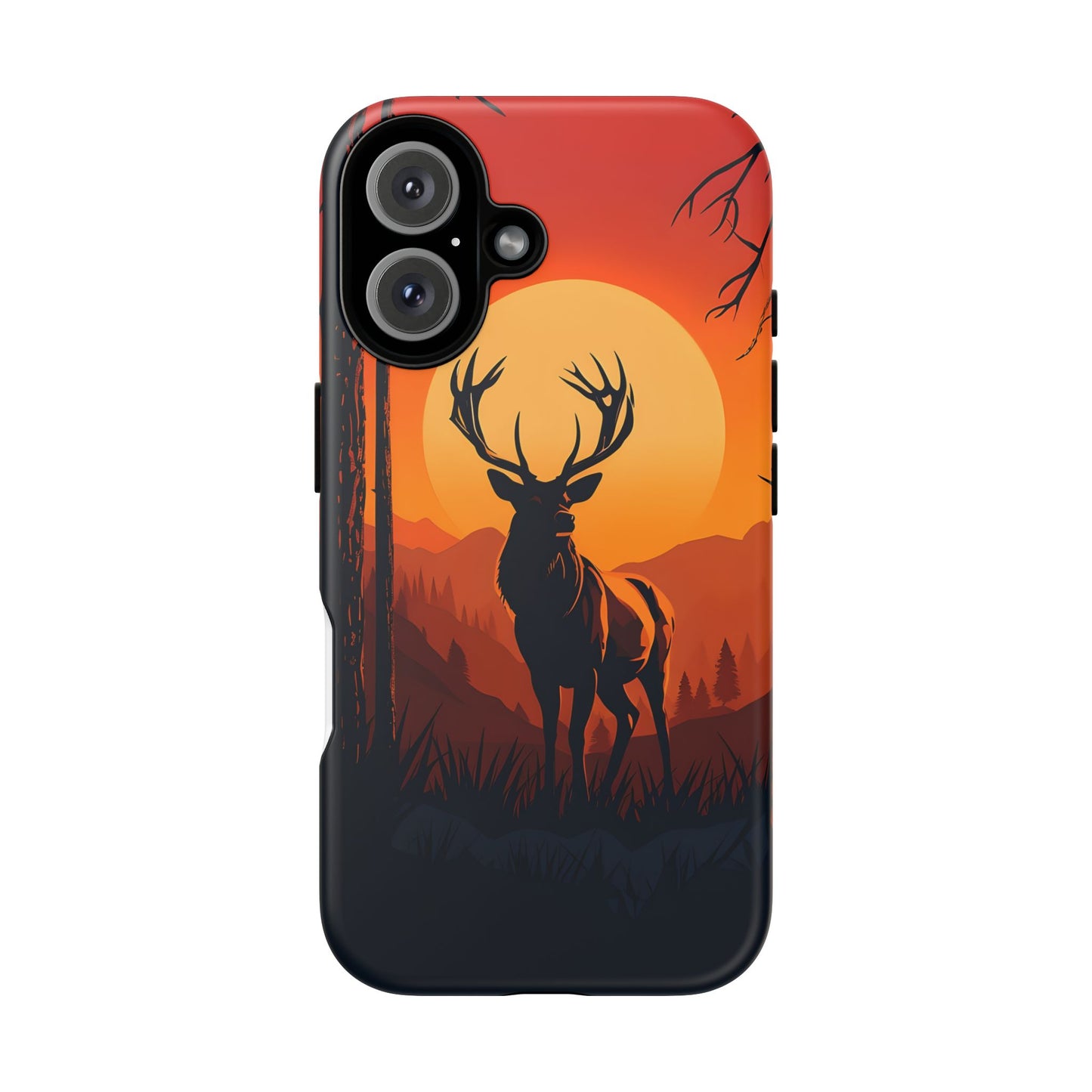 Wildlife Phone Case - Stag and Sunset Design for Nature Lovers