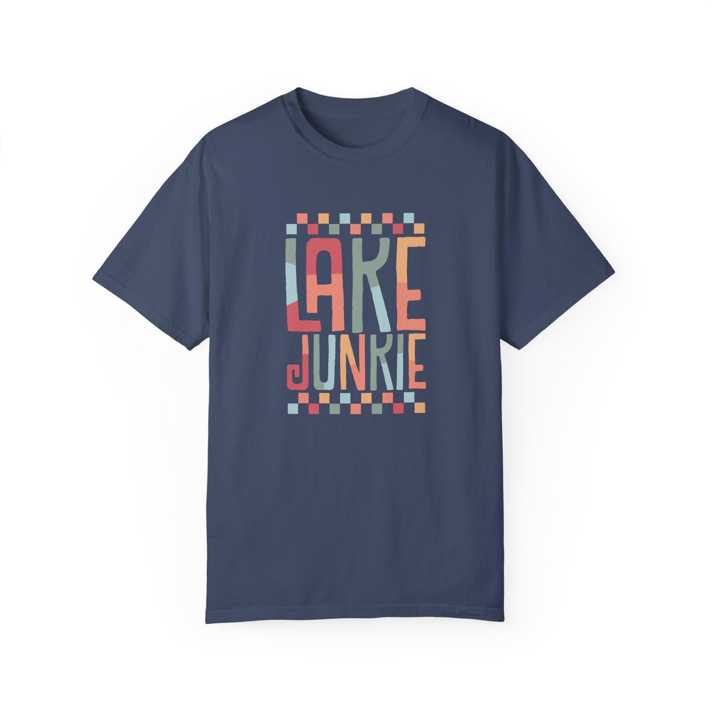 Lake Junkie Unisex Garment-Dyed T-Shirt - Perfect for Lake Lovers and Summer Adventures