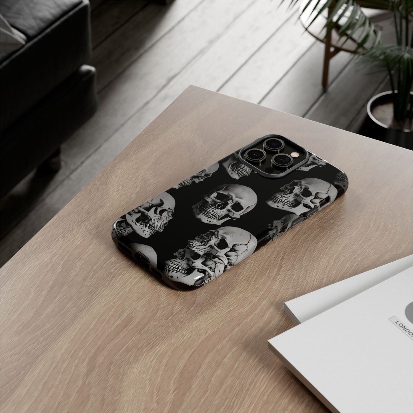 Skull Print Phone Case - Tough Cases for Bold Style