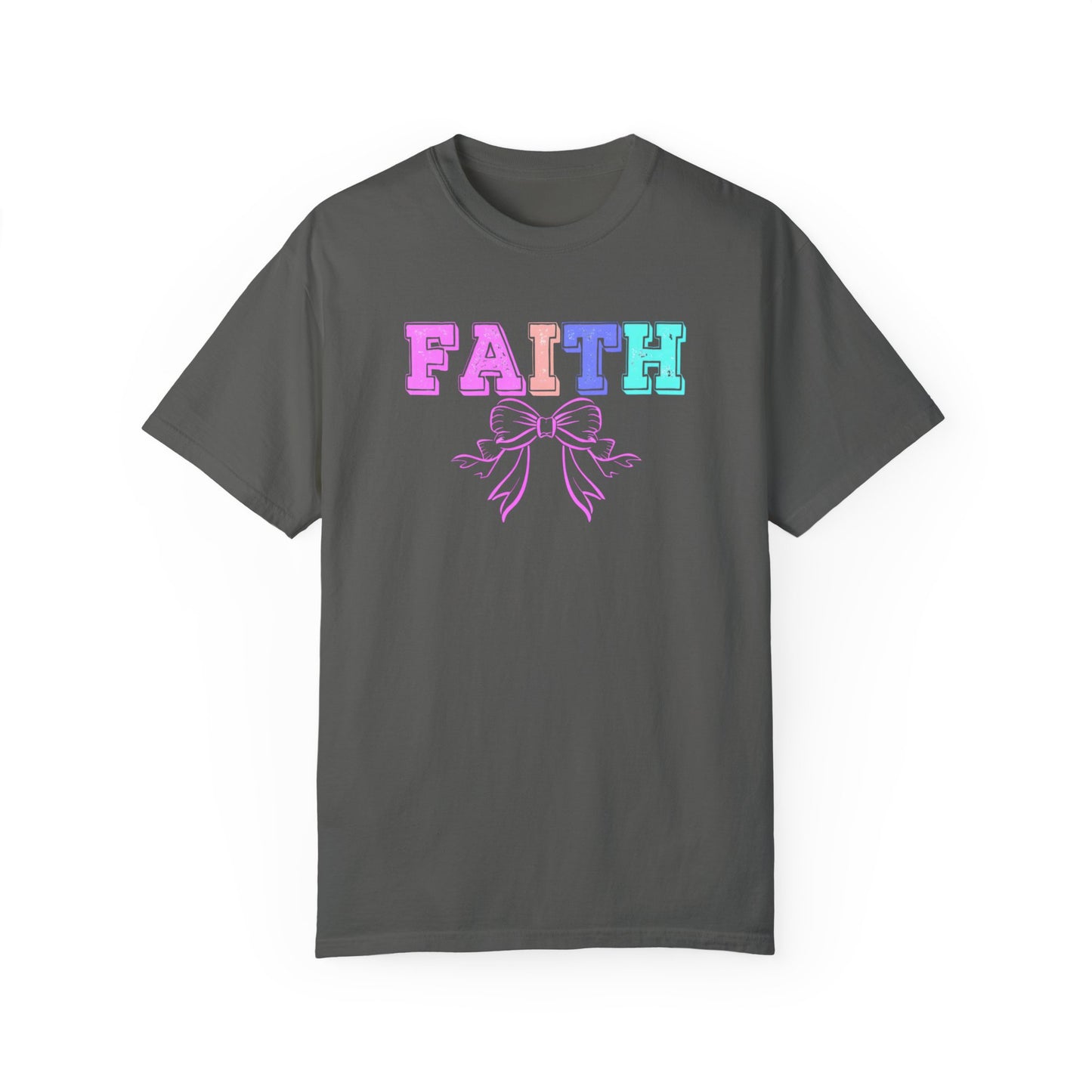 Faith Bow Unisex Garment-Dyed T-Shirt
