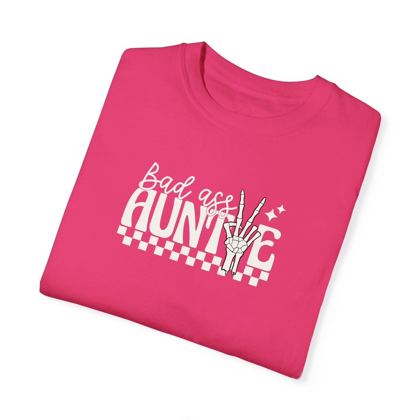 Bad Ass Aunt Unisex Garment-Dyed T-Shirt - Comfortable and Stylish Gift for Aunts