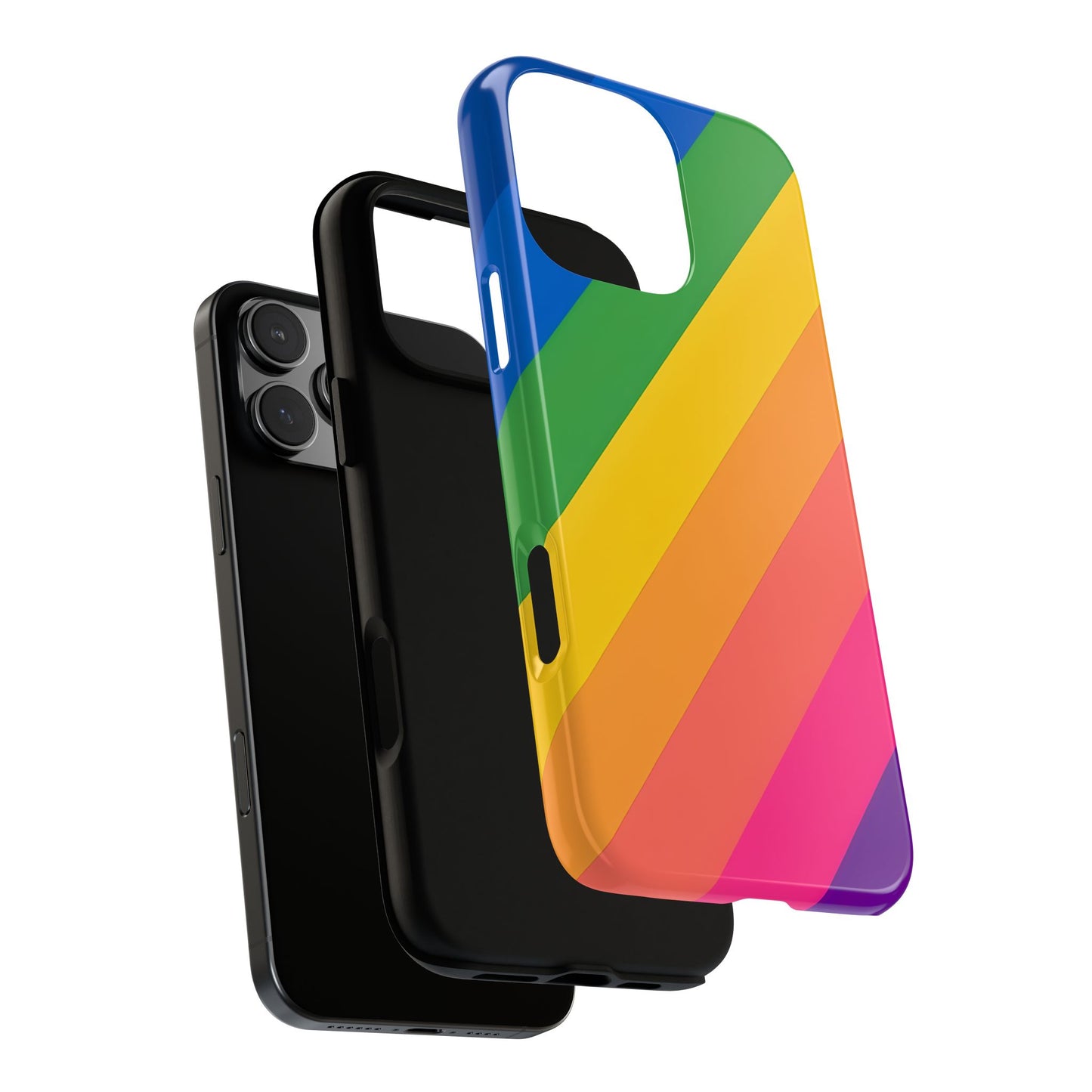 Vibrant Rainbow Phone Case - Tough & Stylish