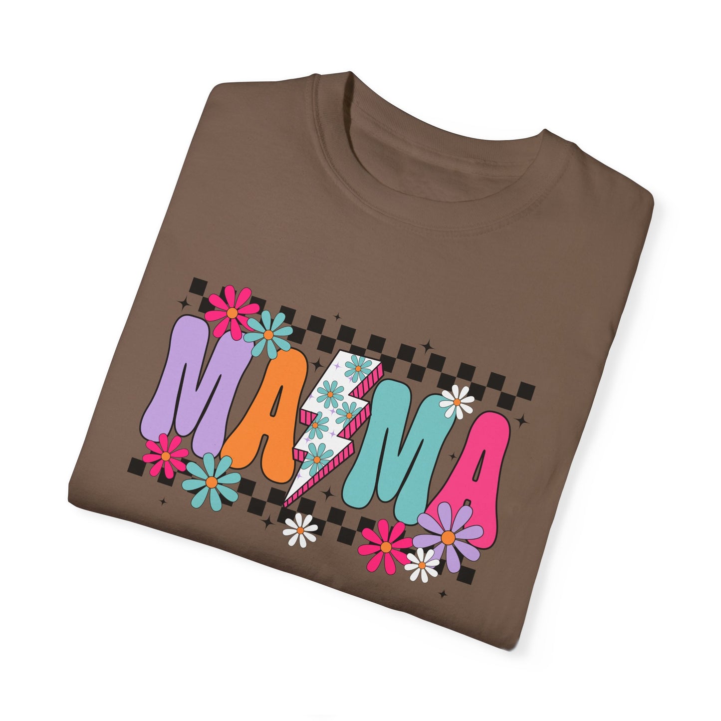 Colorful Mama Graphic T-Shirt for Moms - Unisex Garment-Dyed Tee