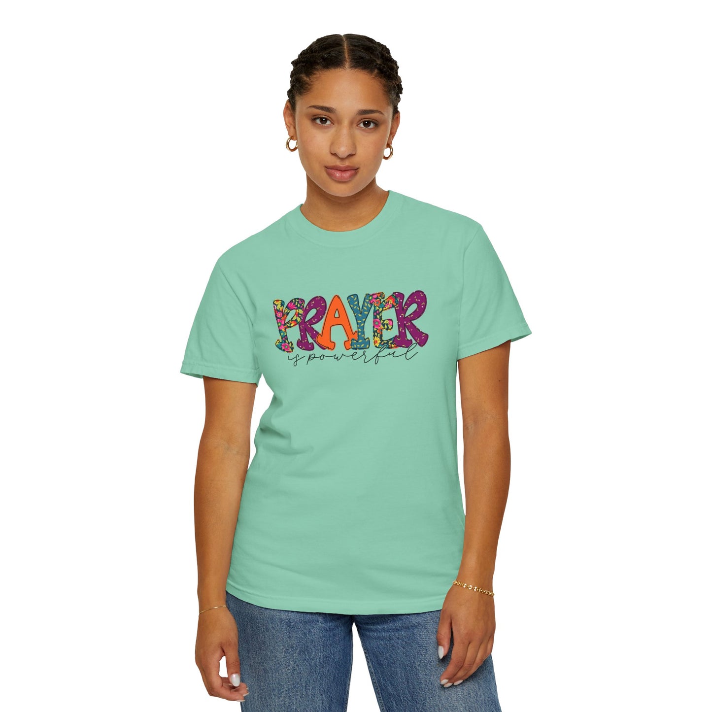 Colorful "Prayer is Powerful" Unisex T-Shirt