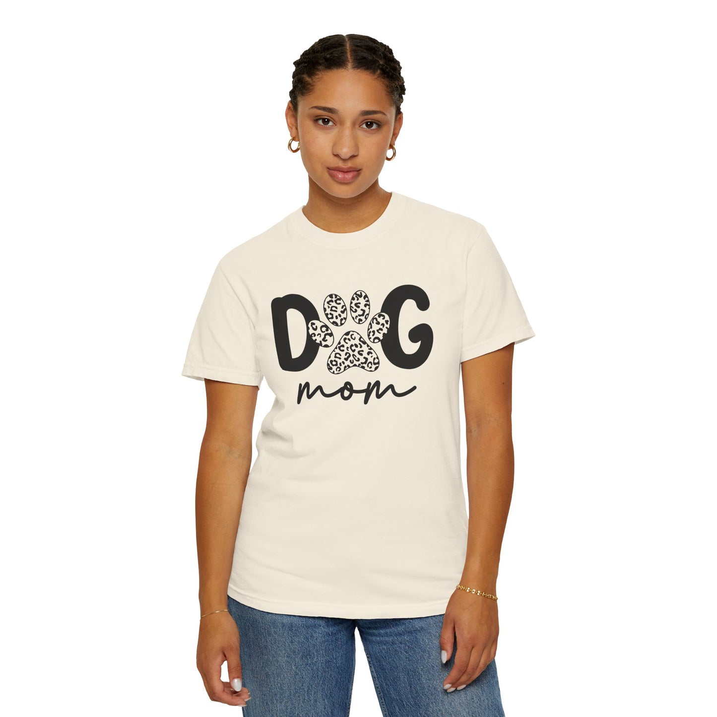Cute Dog Mom Garment-Dyed T-Shirt | Perfect Gift for Pet Lovers