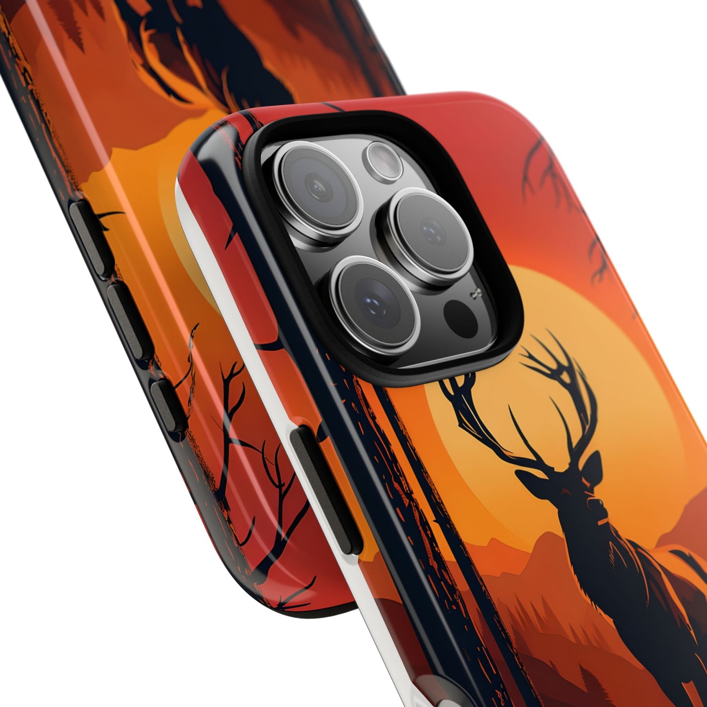 Wildlife Phone Case - Stag and Sunset Design for Nature Lovers