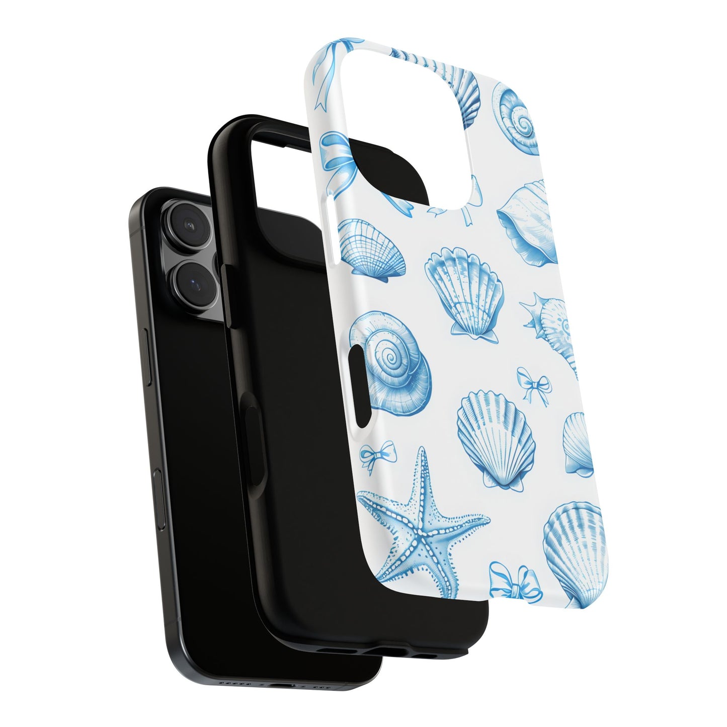 Coquette-Coastal Ocean-Themed Phone Case - Seashell and Starfish Design