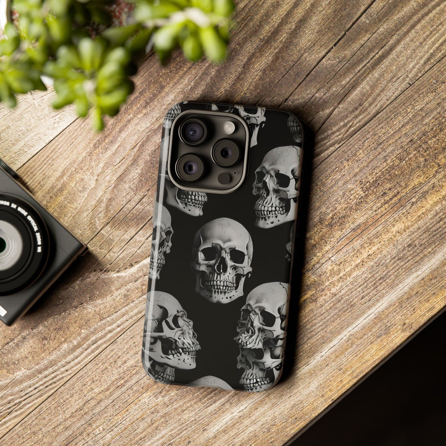 Skull Print Phone Case - Tough Cases for Bold Style