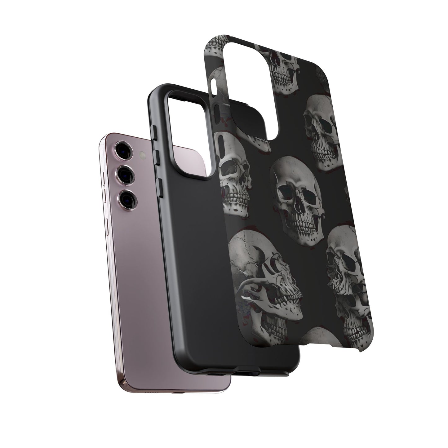 Skull Print Phone Case - Tough Cases for Bold Style