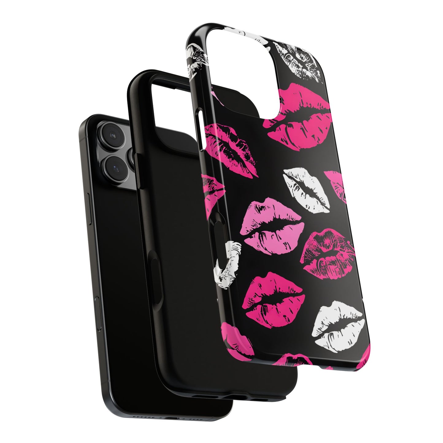 Lips Print iPhone Case - Stylish Tough Phone Cover