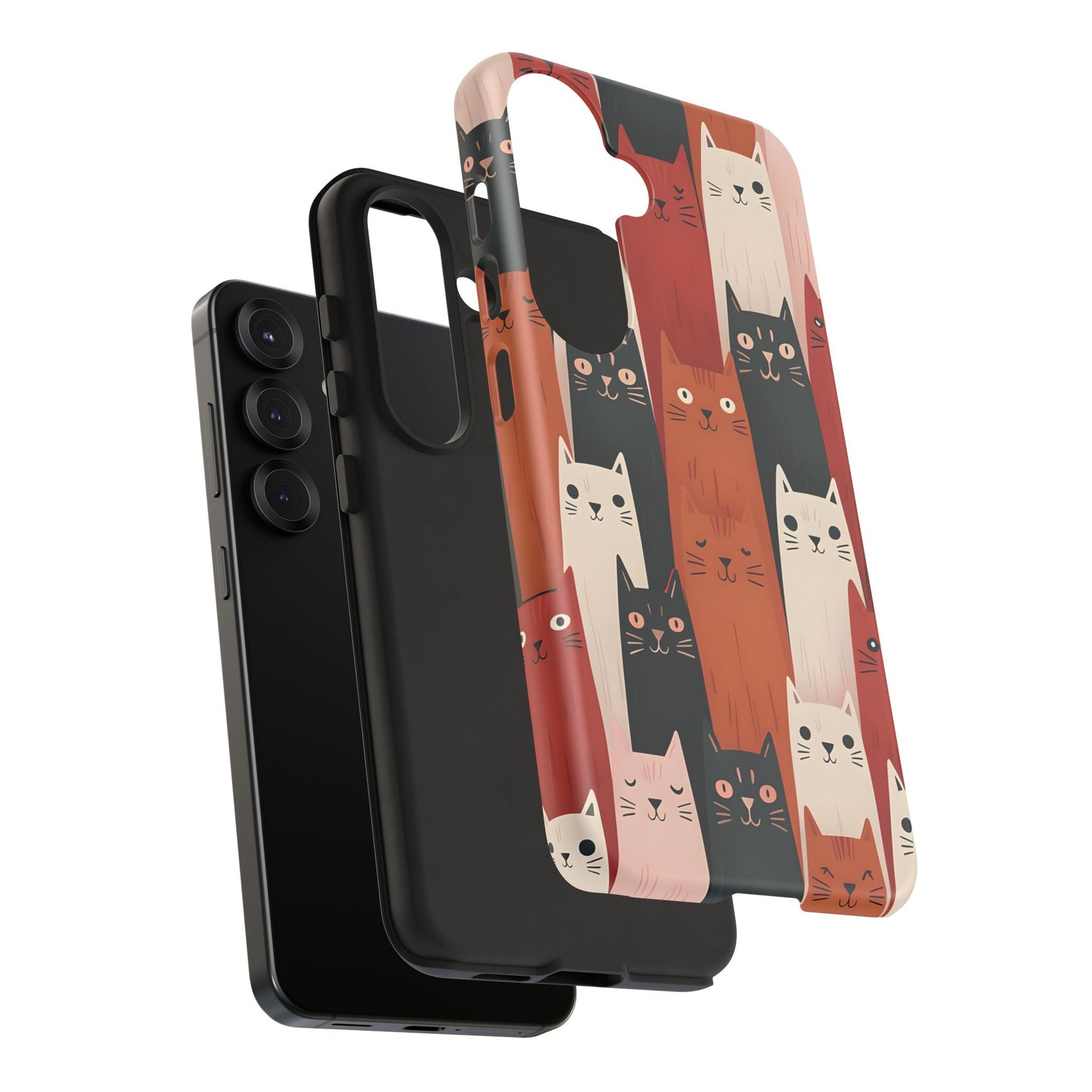 Playful Cat Phone Case - Tough & Stylish Purrfect for Cat Lovers