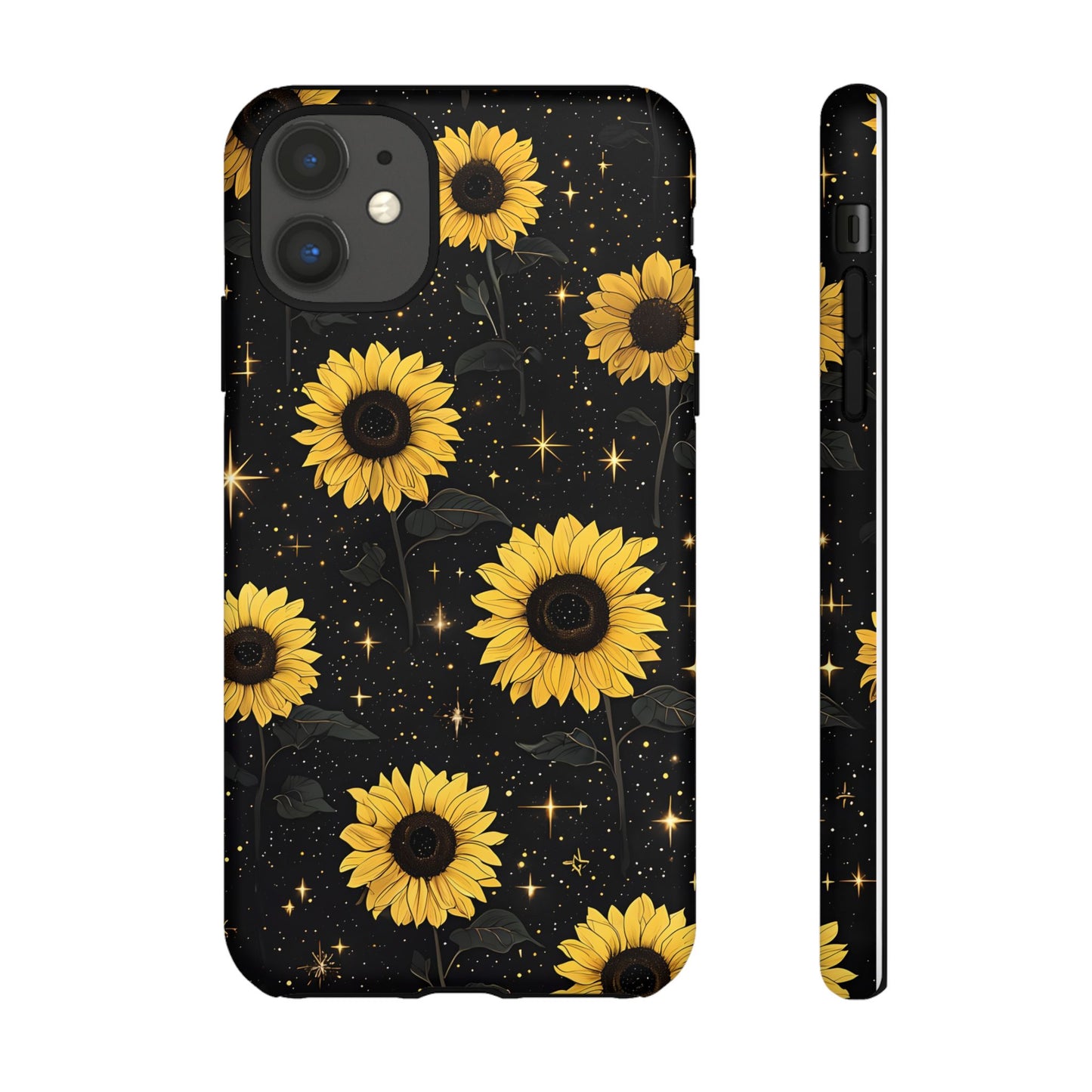 Sunflower Galaxy Tough Case - Durable Phone Cover with Floral Design