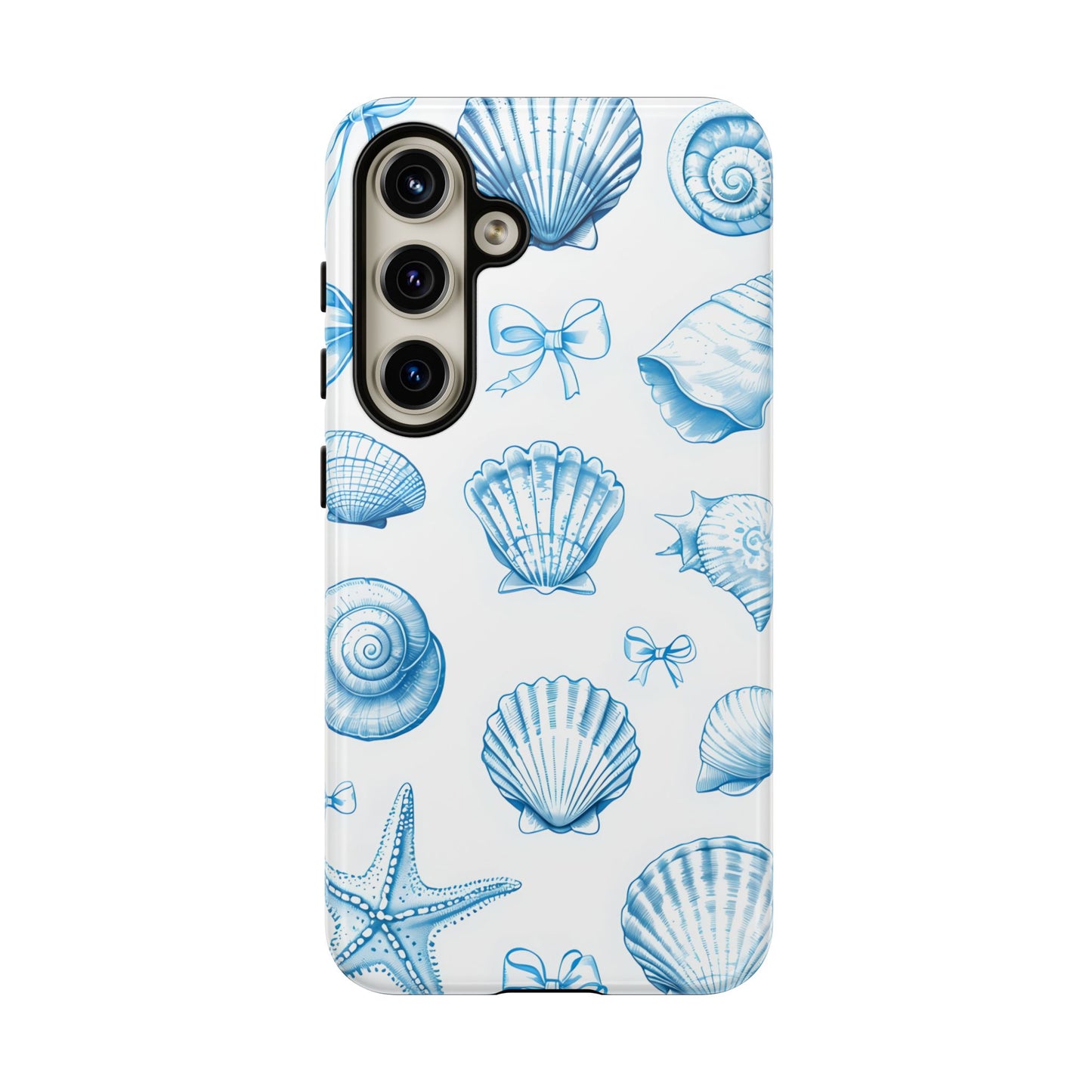 Coquette-Coastal Ocean-Themed Phone Case - Seashell and Starfish Design