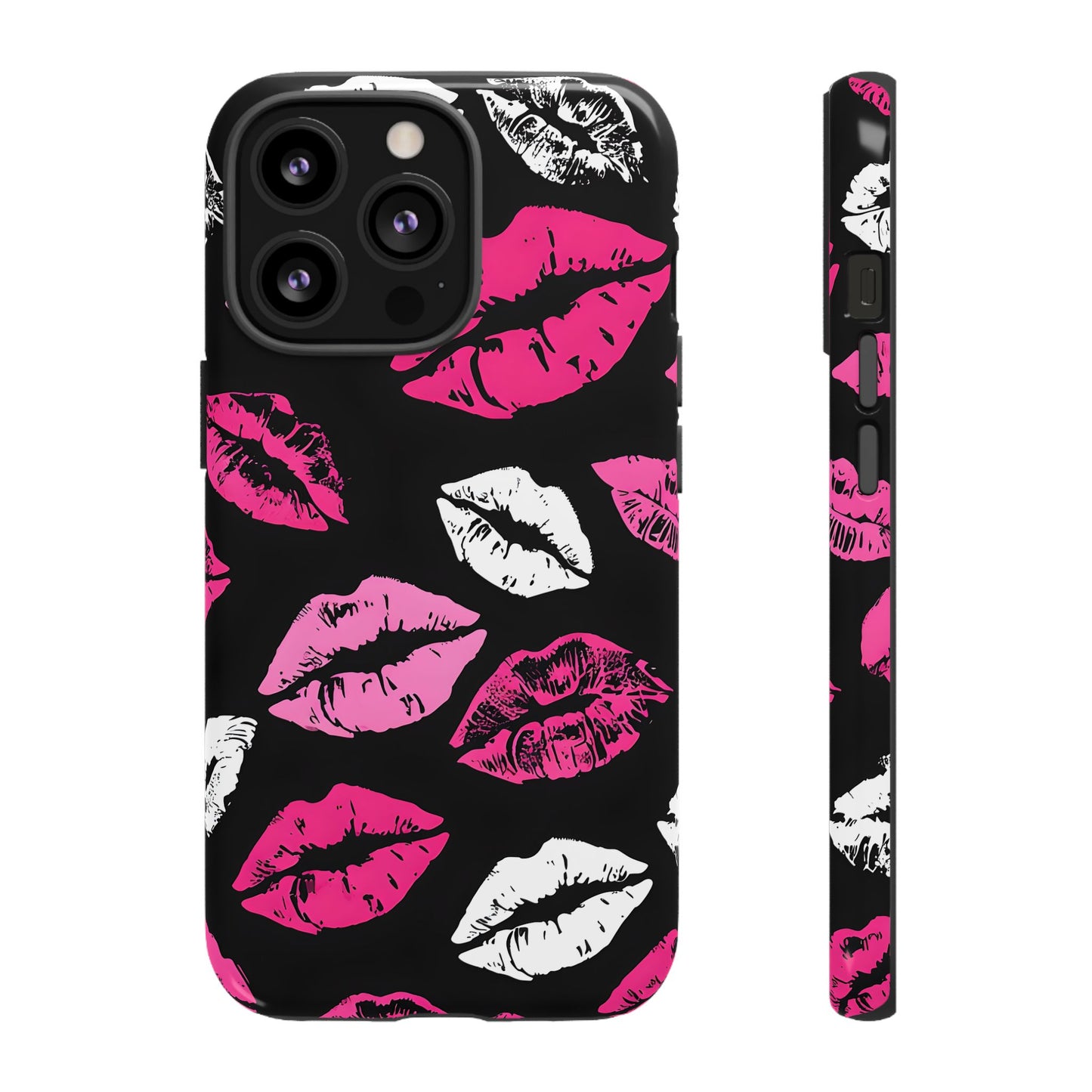 Lips Print iPhone Case - Stylish Tough Phone Cover