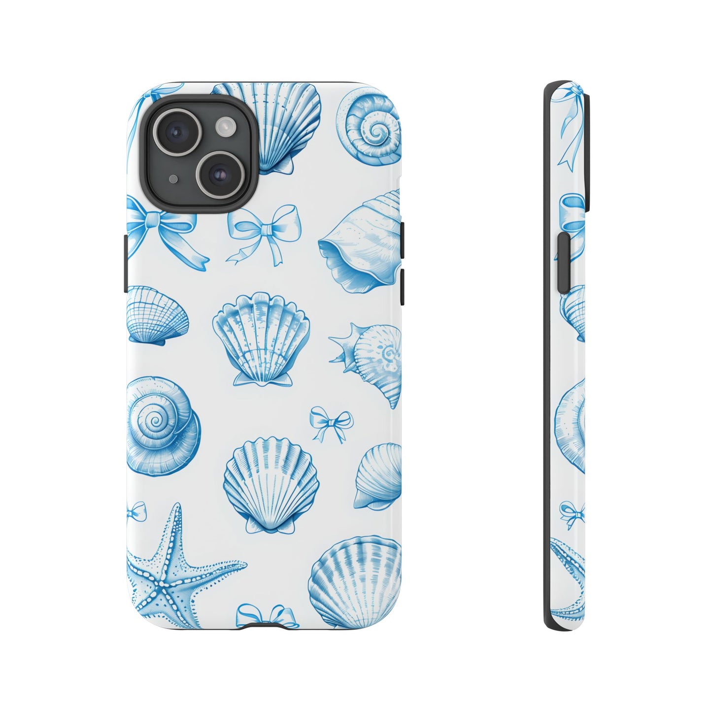 Coquette-Coastal Ocean-Themed Phone Case - Seashell and Starfish Design