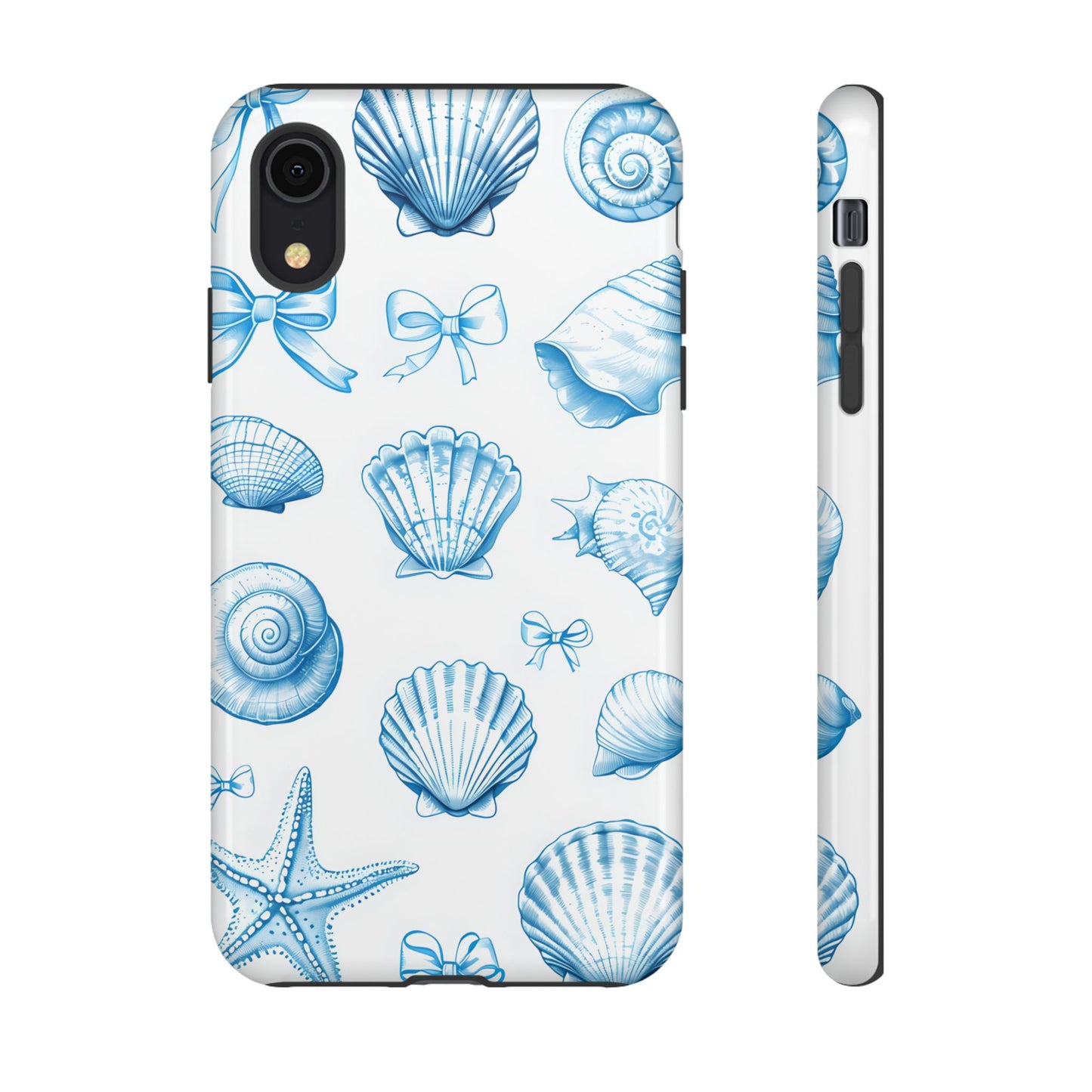 Coquette-Coastal Ocean-Themed Phone Case - Seashell and Starfish Design