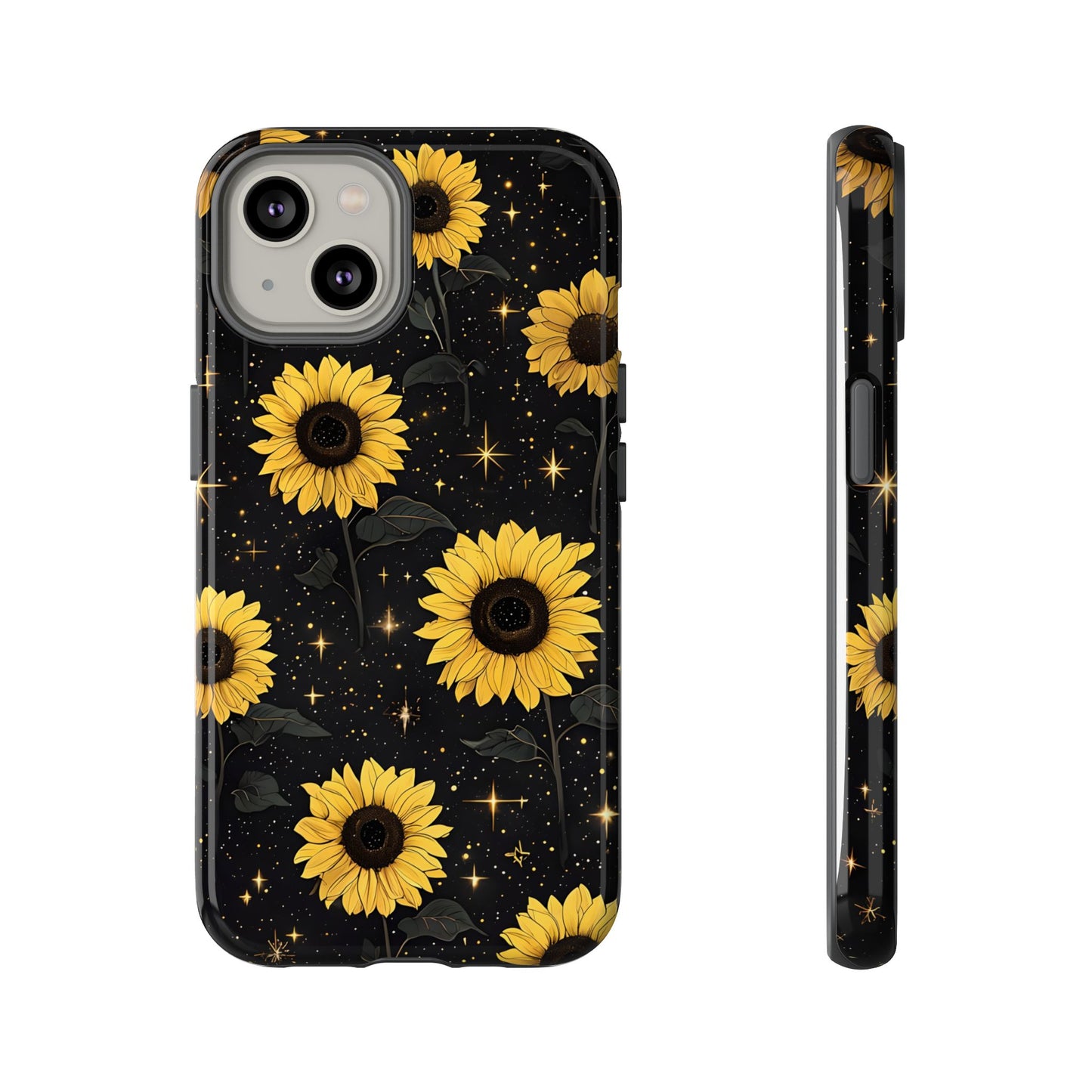 Sunflower Galaxy Tough Case - Durable Phone Cover with Floral Design