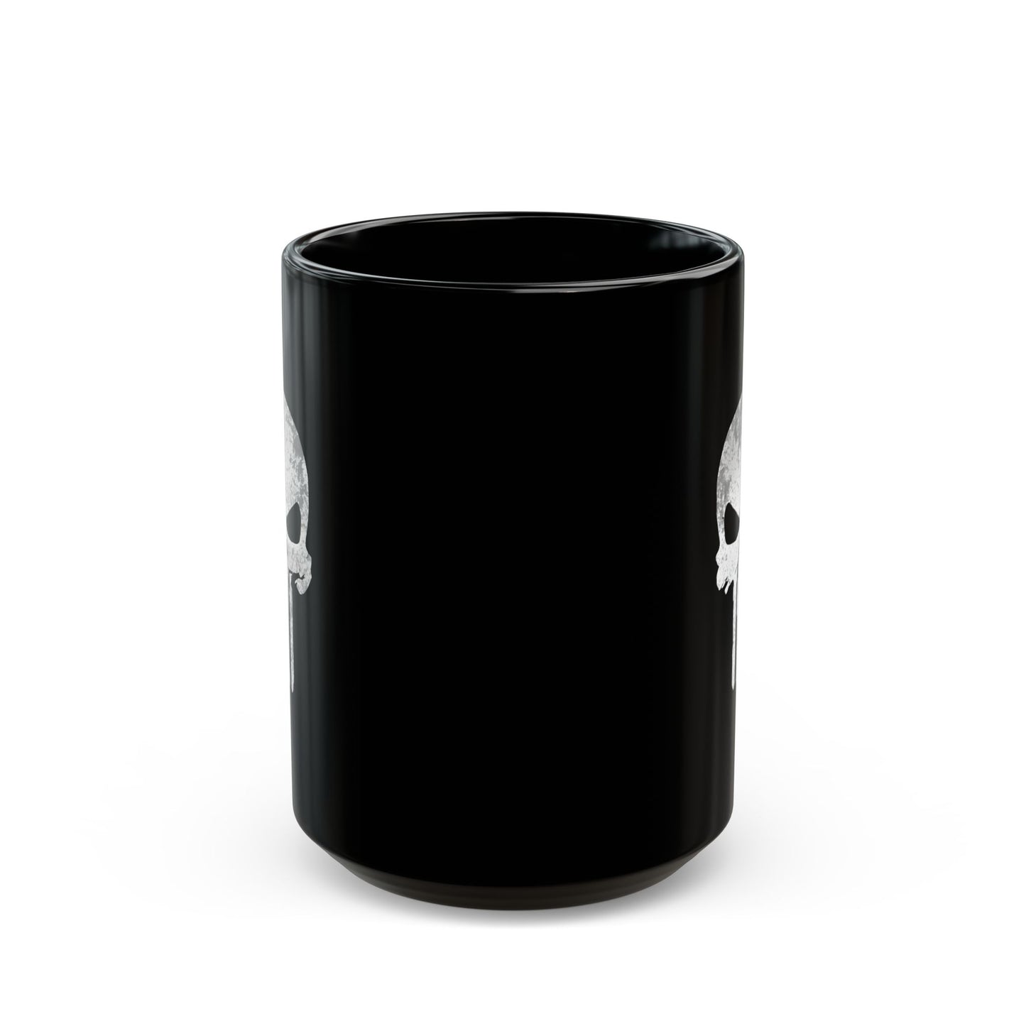 Gothic Skull Coffee Mug - 15oz - Dark Aesthetic for Punisher Fans
