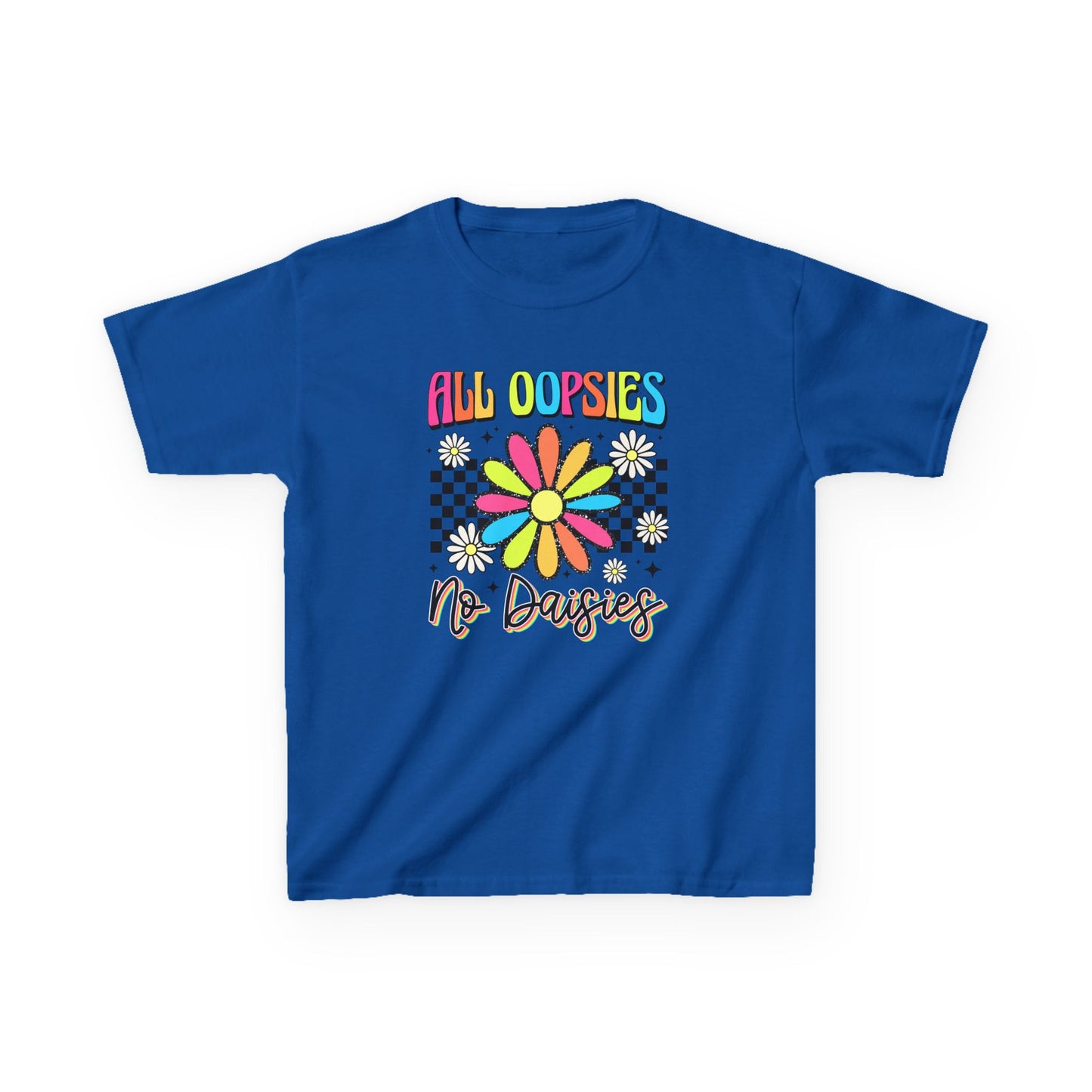 Colorful Kids Tee - 'All Oopsies No Daisies'