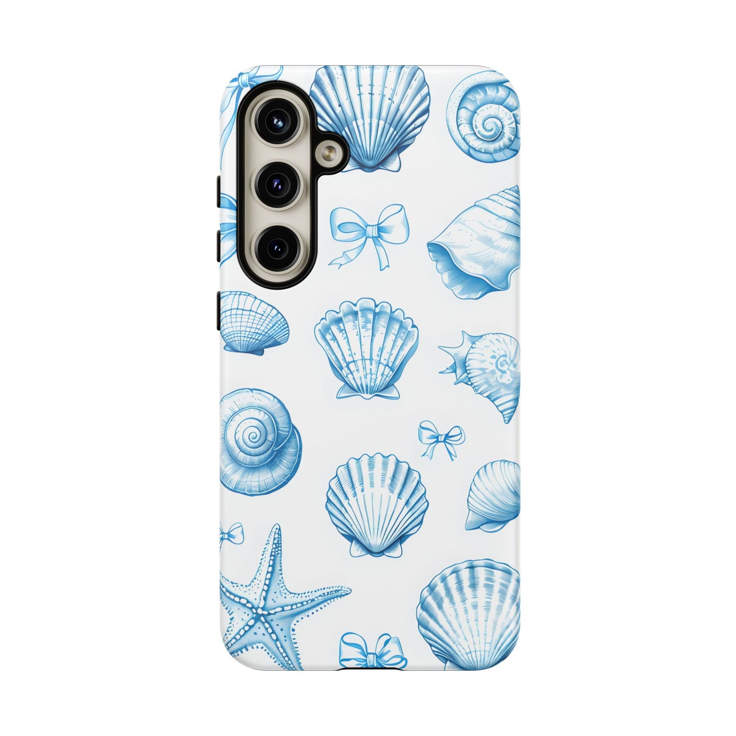 Coquette-Coastal Ocean-Themed Phone Case - Seashell and Starfish Design