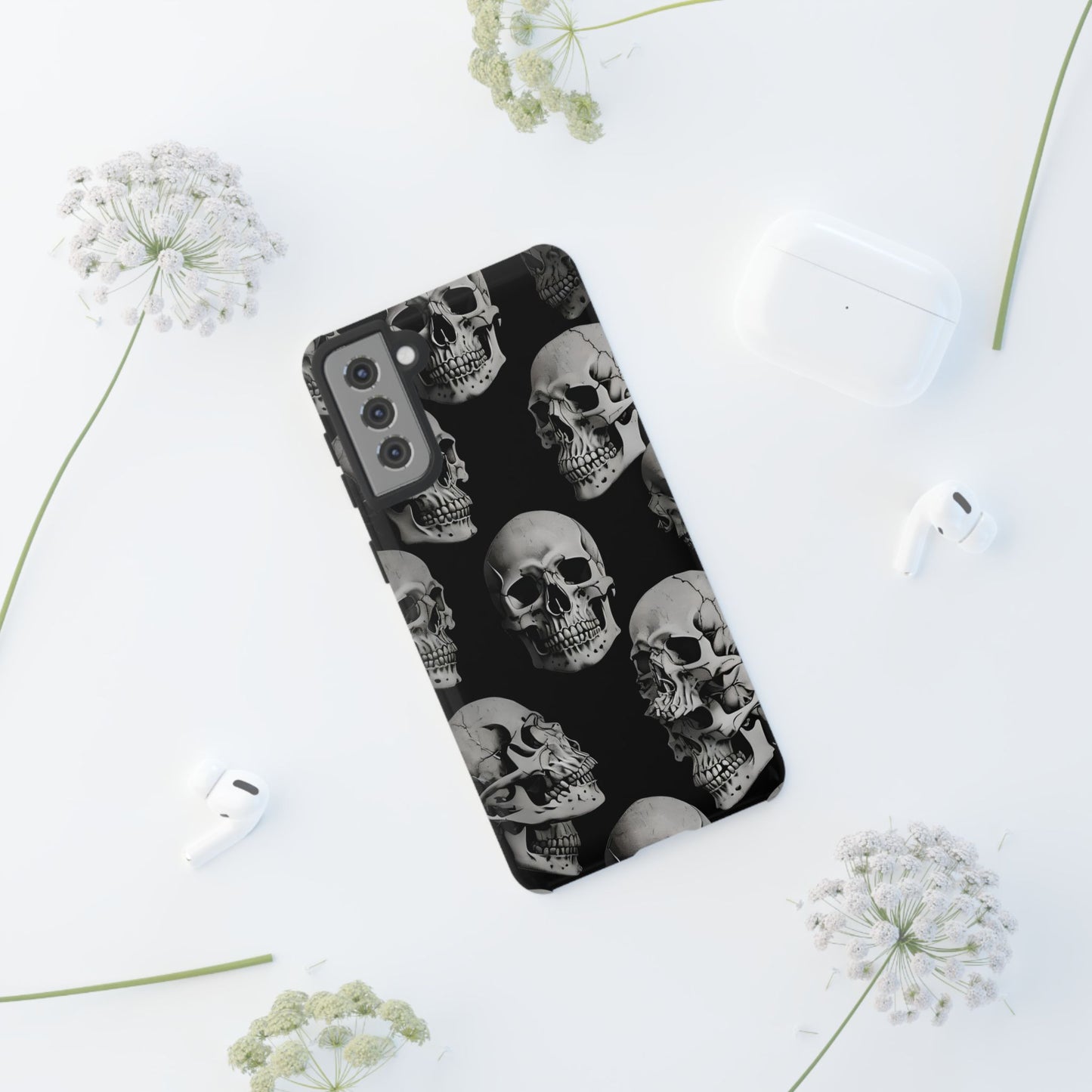 Skull Print Phone Case - Tough Cases for Bold Style
