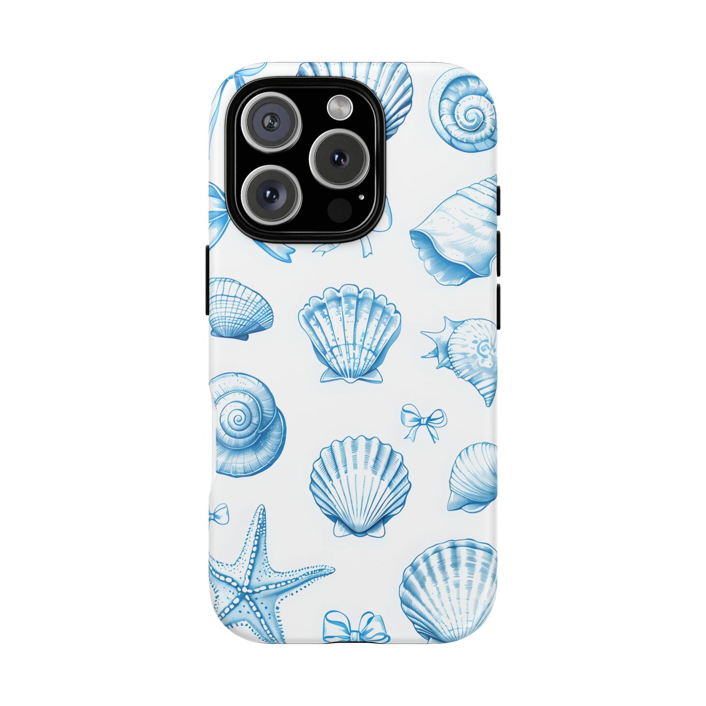 Coquette-Coastal Ocean-Themed Phone Case - Seashell and Starfish Design
