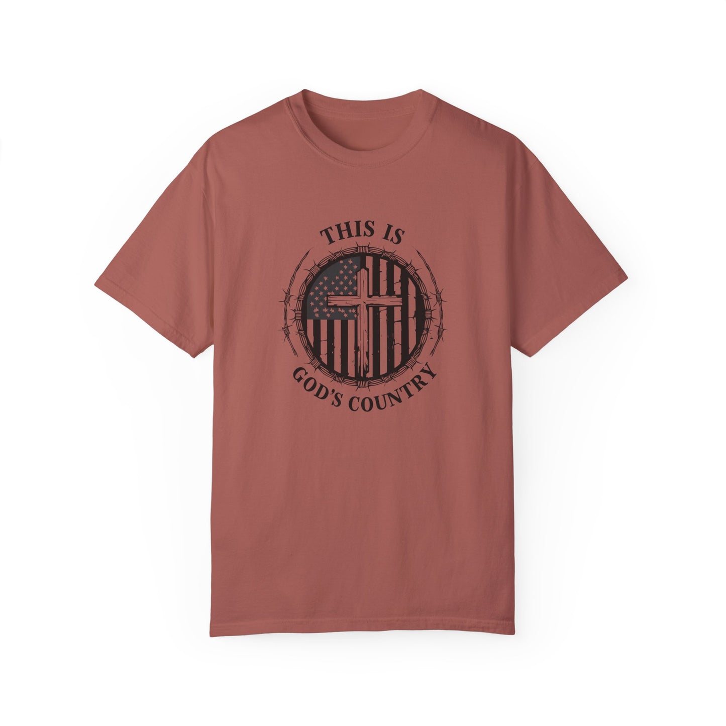 Unisex God’s Country Graphic T-Shirt - Patriotic Design