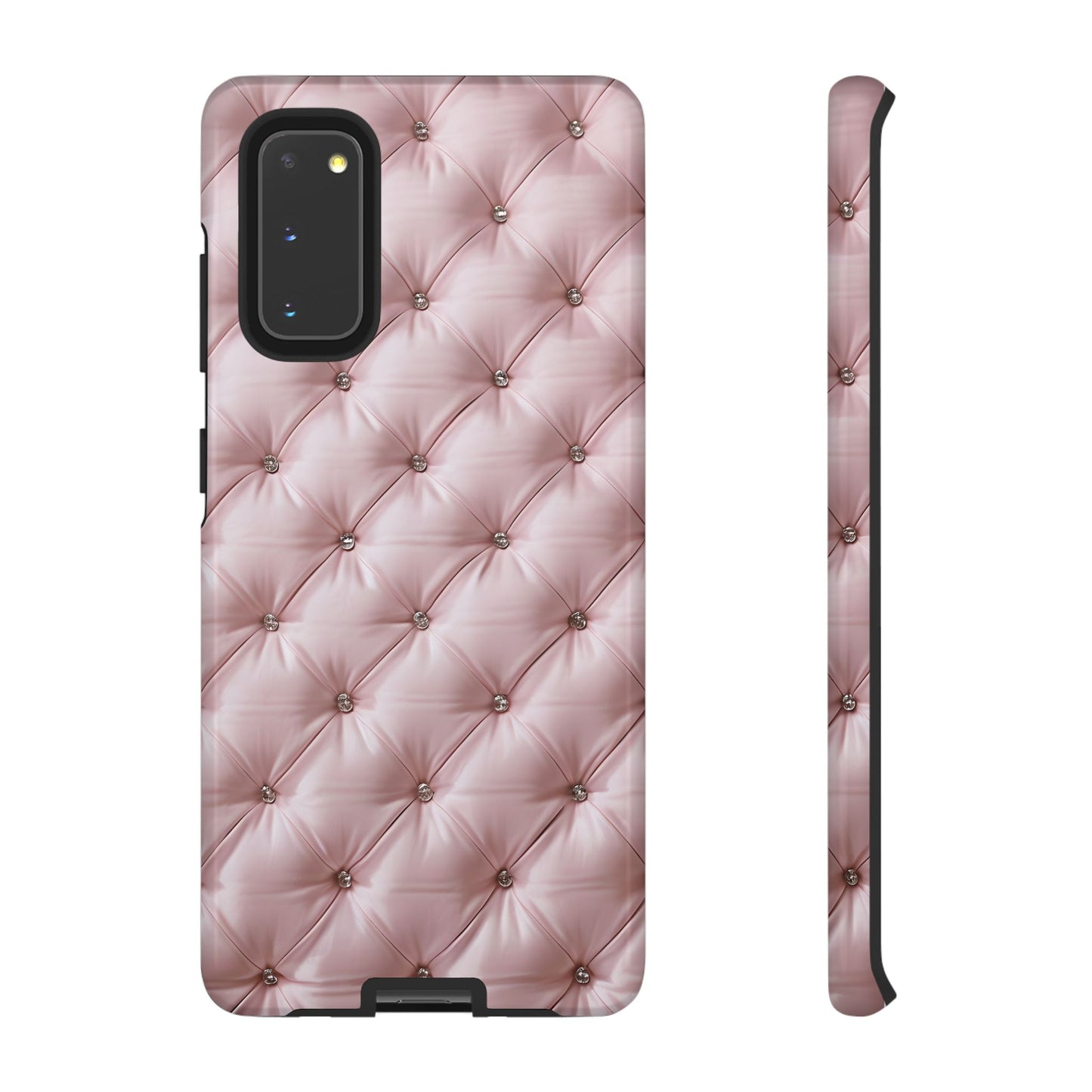 Luxury Pink Quilted Phone Case - Tough Cases for Stylish Protection