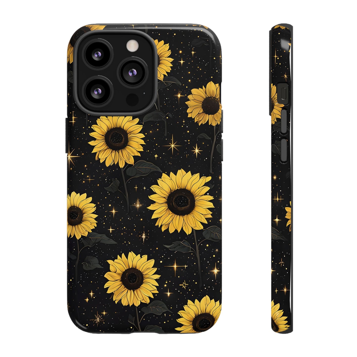 Sunflower Galaxy Tough Case - Durable Phone Cover with Floral Design