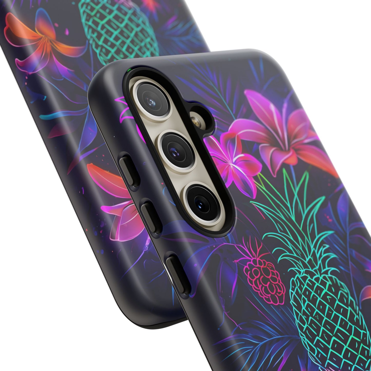 Tough Cases - Tropical Neon Floral iPhone Case