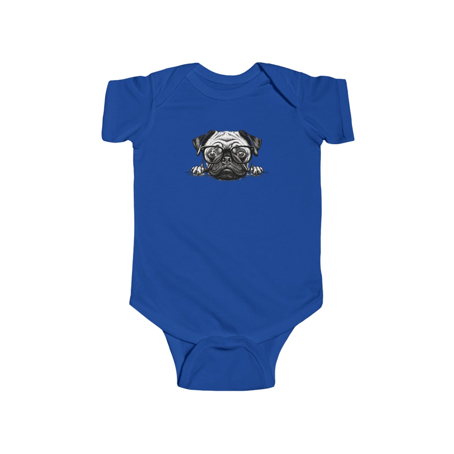 Cute Pug Infant Bodysuit - Adorable Baby Clothing for Dog Lovers