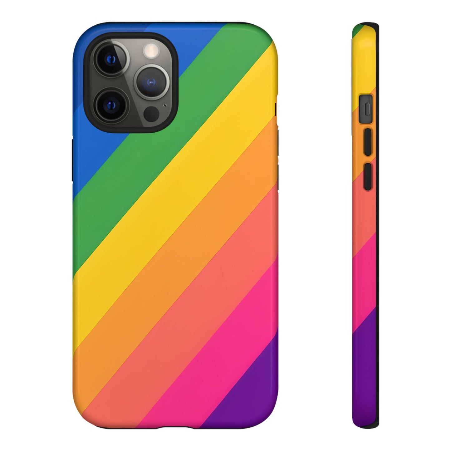 Vibrant Rainbow Phone Case - Tough & Stylish